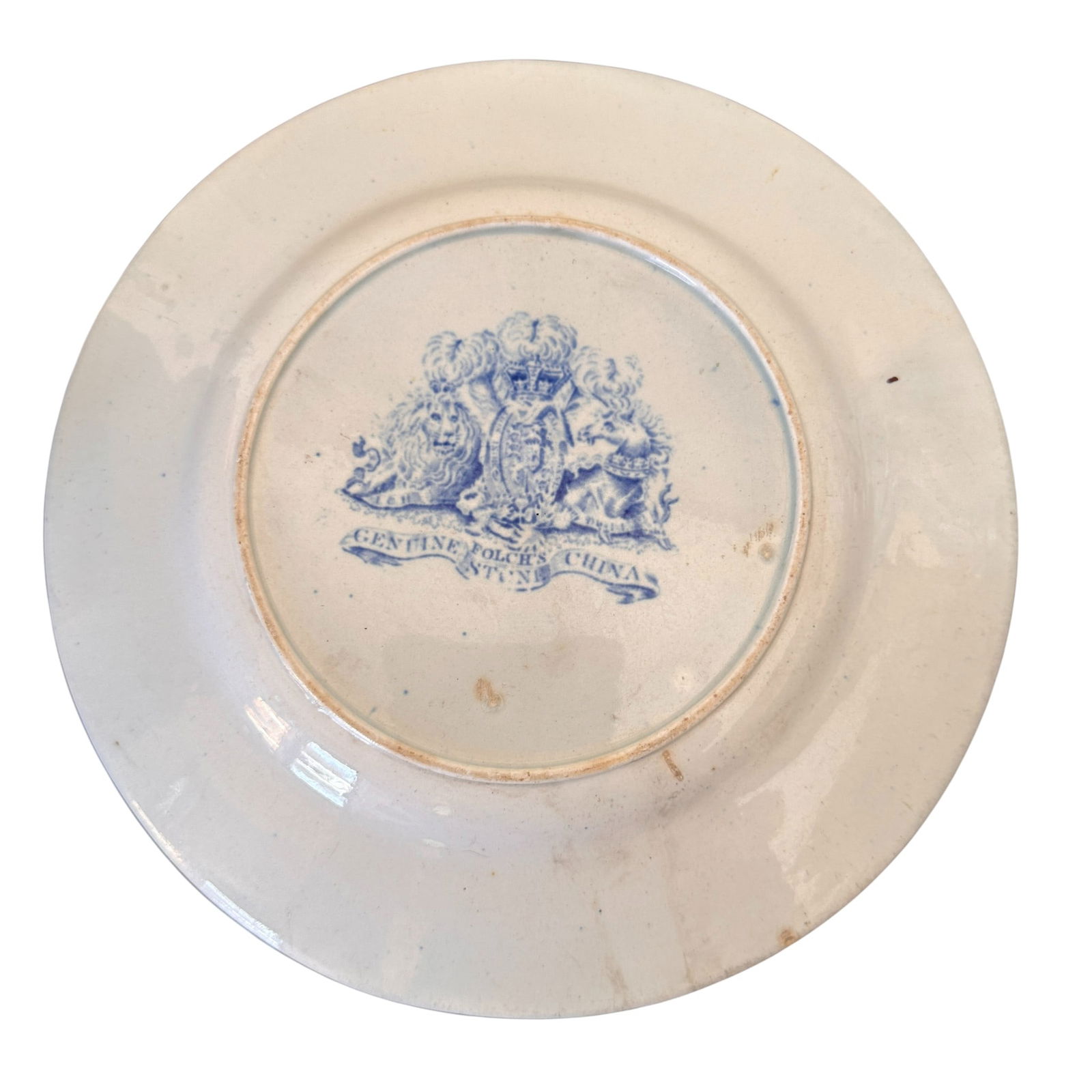 Genuine Folch's Stone China "Bamboo and Basket" Plates Circa 1820 - 8