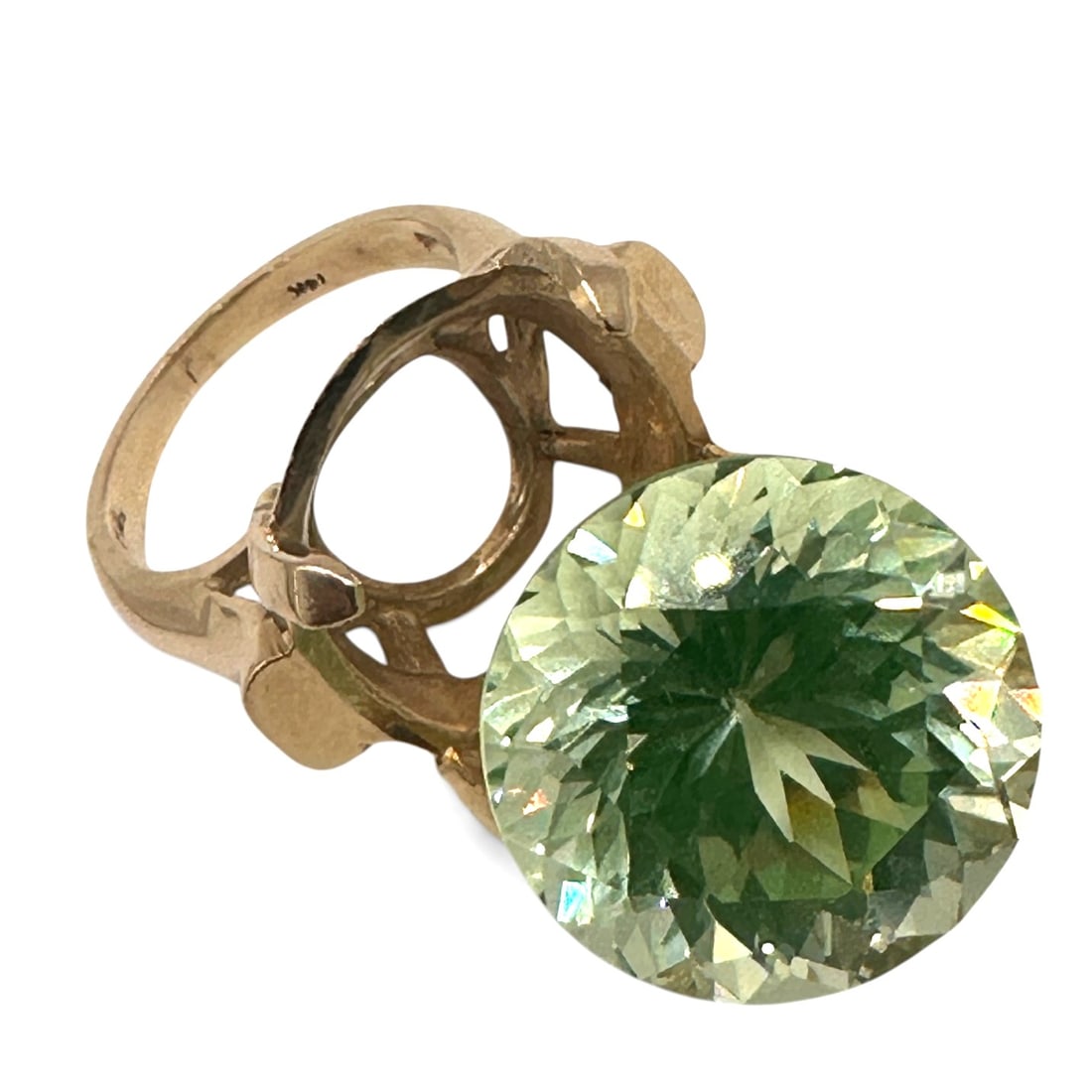 14K Gold Setting with Green Peridot Stone (1 of 9)