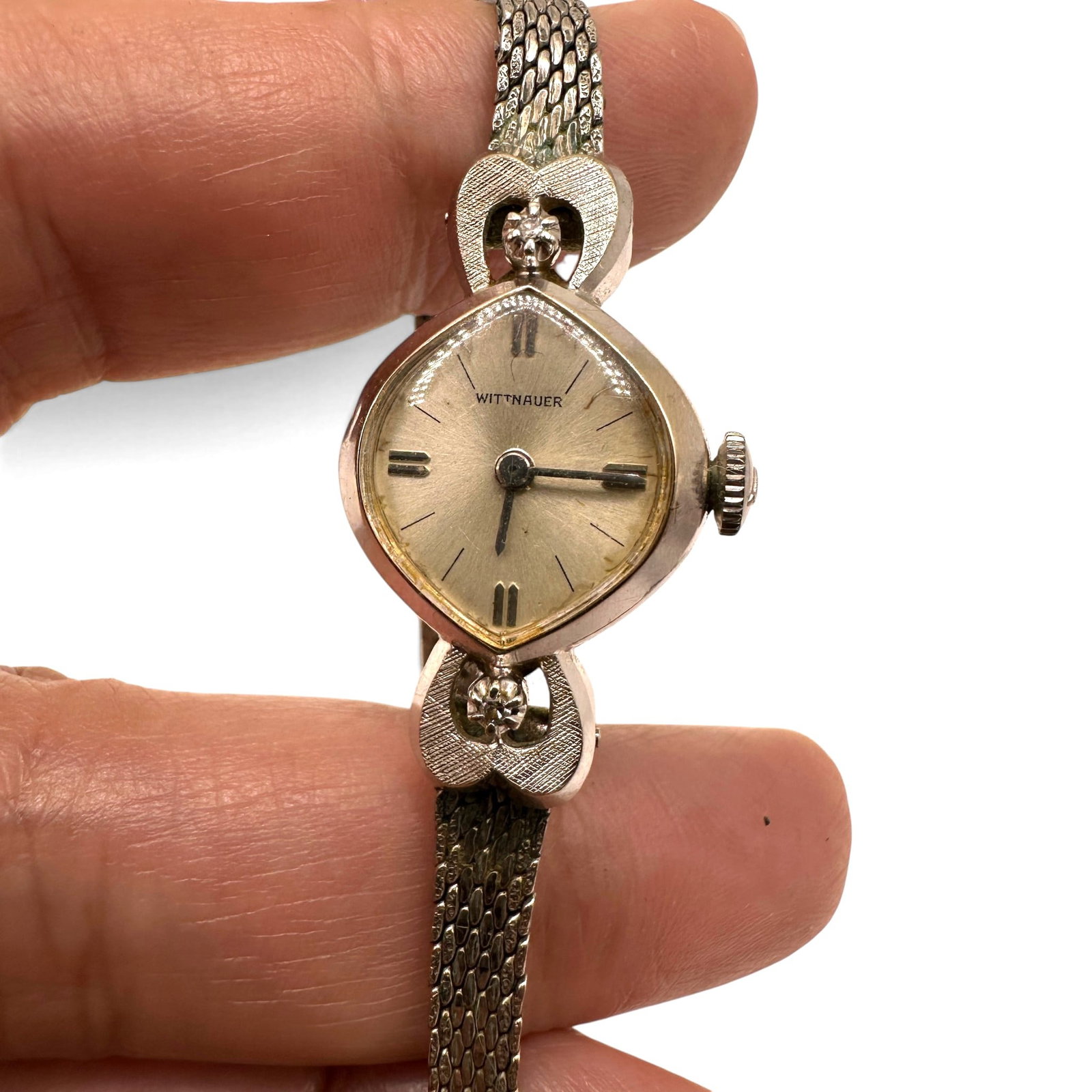 14K White Gold Wittnauer Ladies Watch with Gold Filled Band (1 of 10)