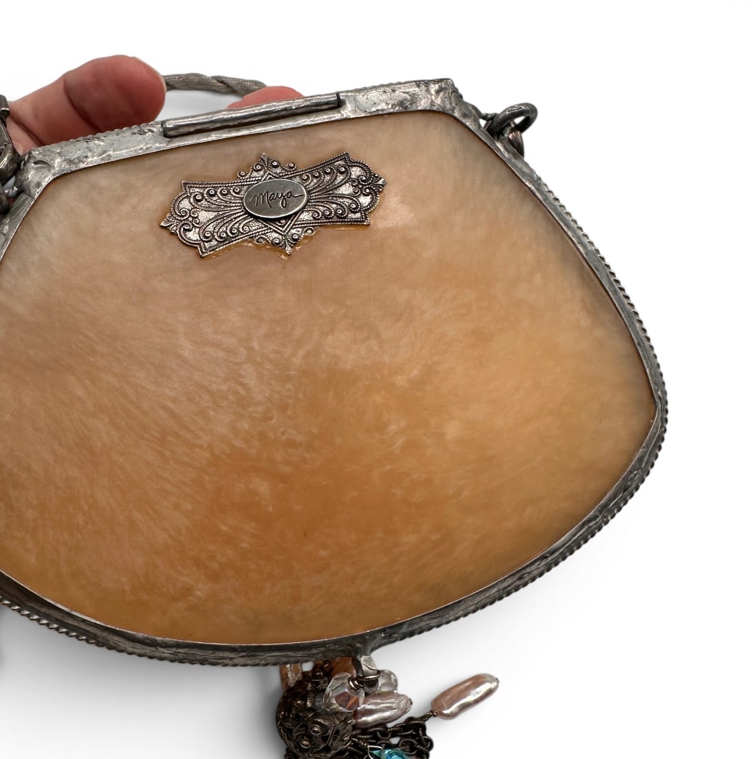 Maya Hard Shell Evening Bag with Dustbag - 6