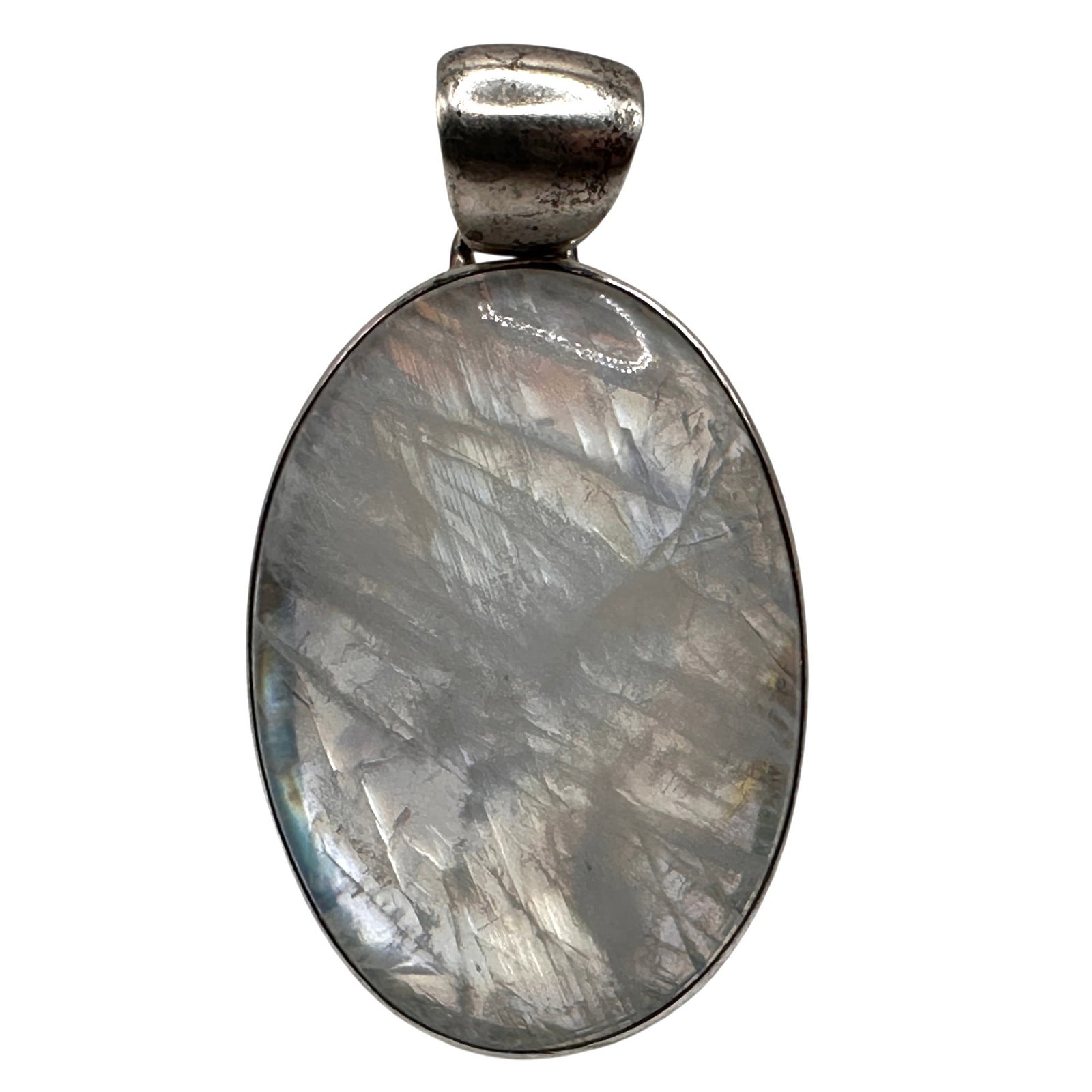 Large Oval Moonstone Pendant - 3