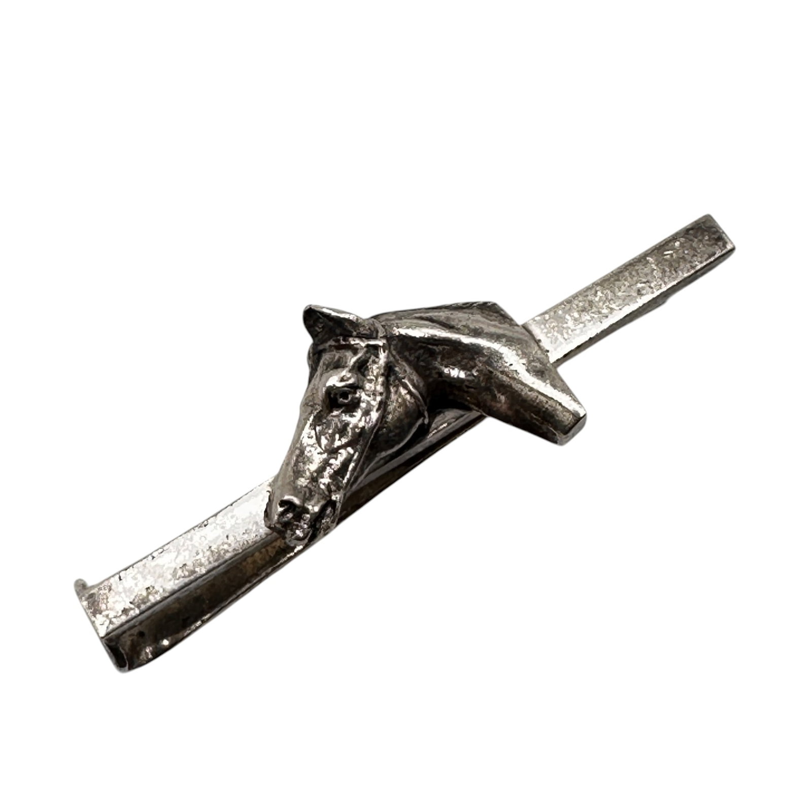 Vintage Sterling Silver Equestrian Horse Tie Clip: Refer to photos for additional condition information as they are a part of the description. Please note lots may show signs of wear commensurate with age and use, and the lack of a statement regarding