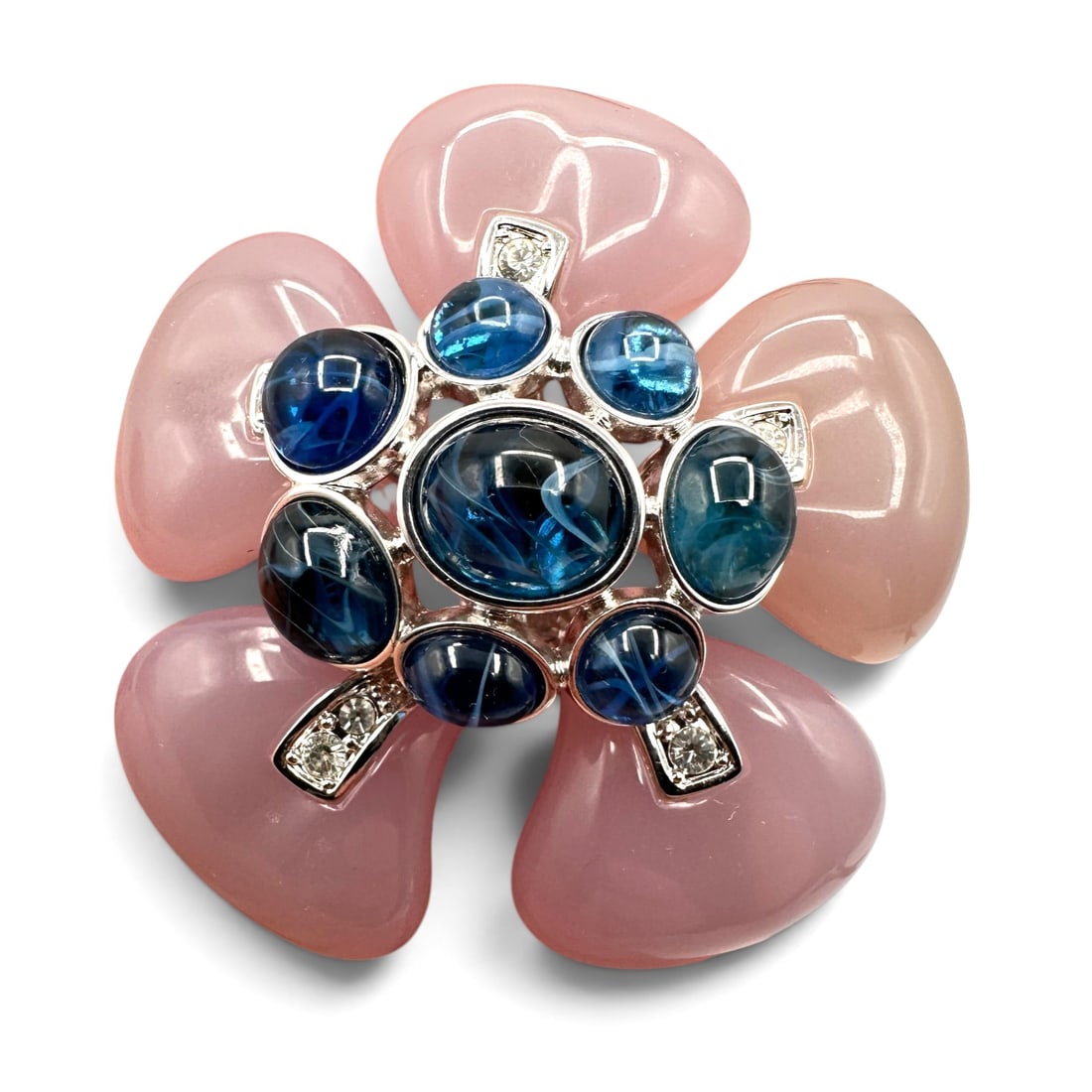 Stunning Kenneth J Lane Lavendar Flower Brooch (1 of 5)