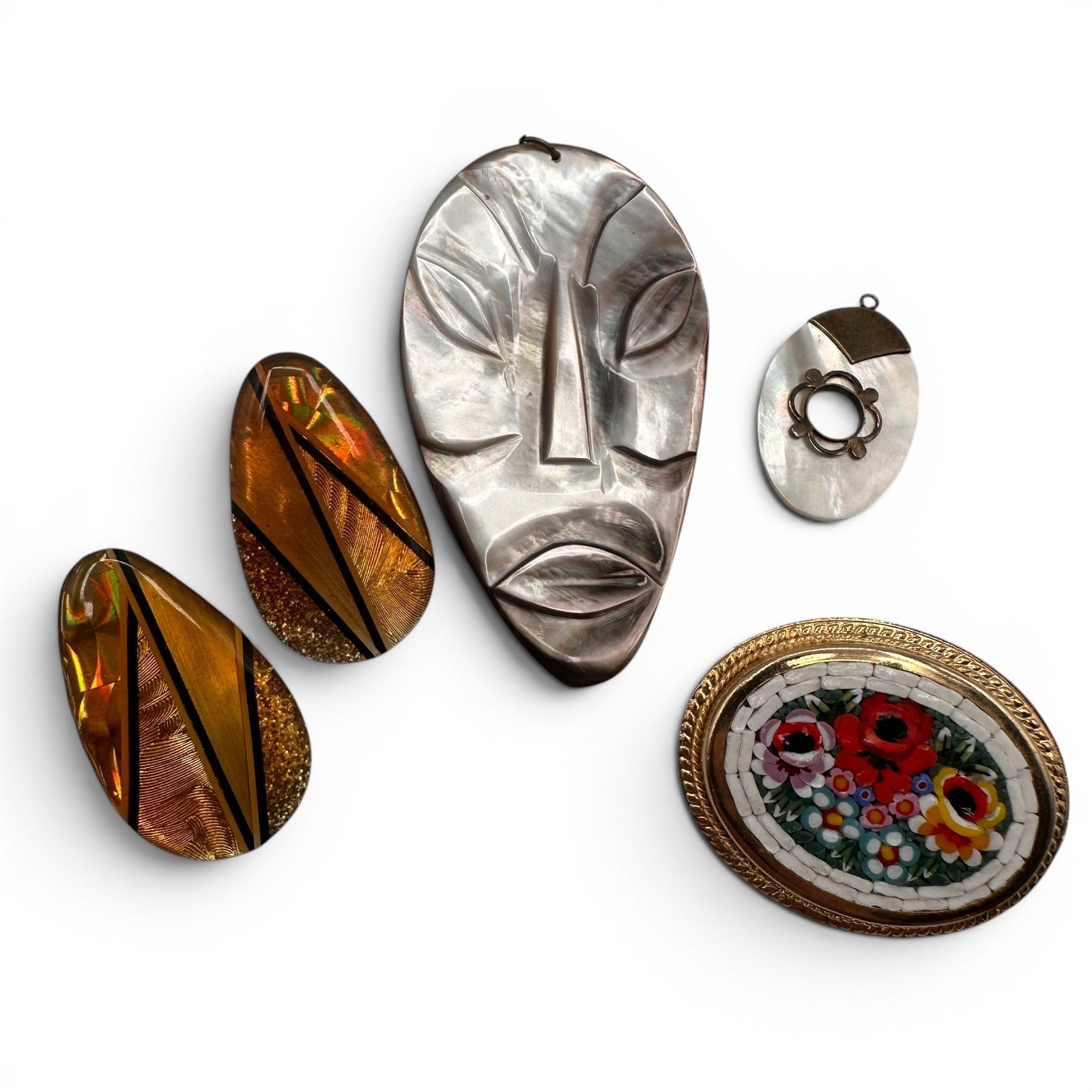 Eclectic Jewelry Lot: Refer to photos for additional condition information as they are a part of the description. Please note lots may show signs of wear commensurate with age and use, and the lack of a statement