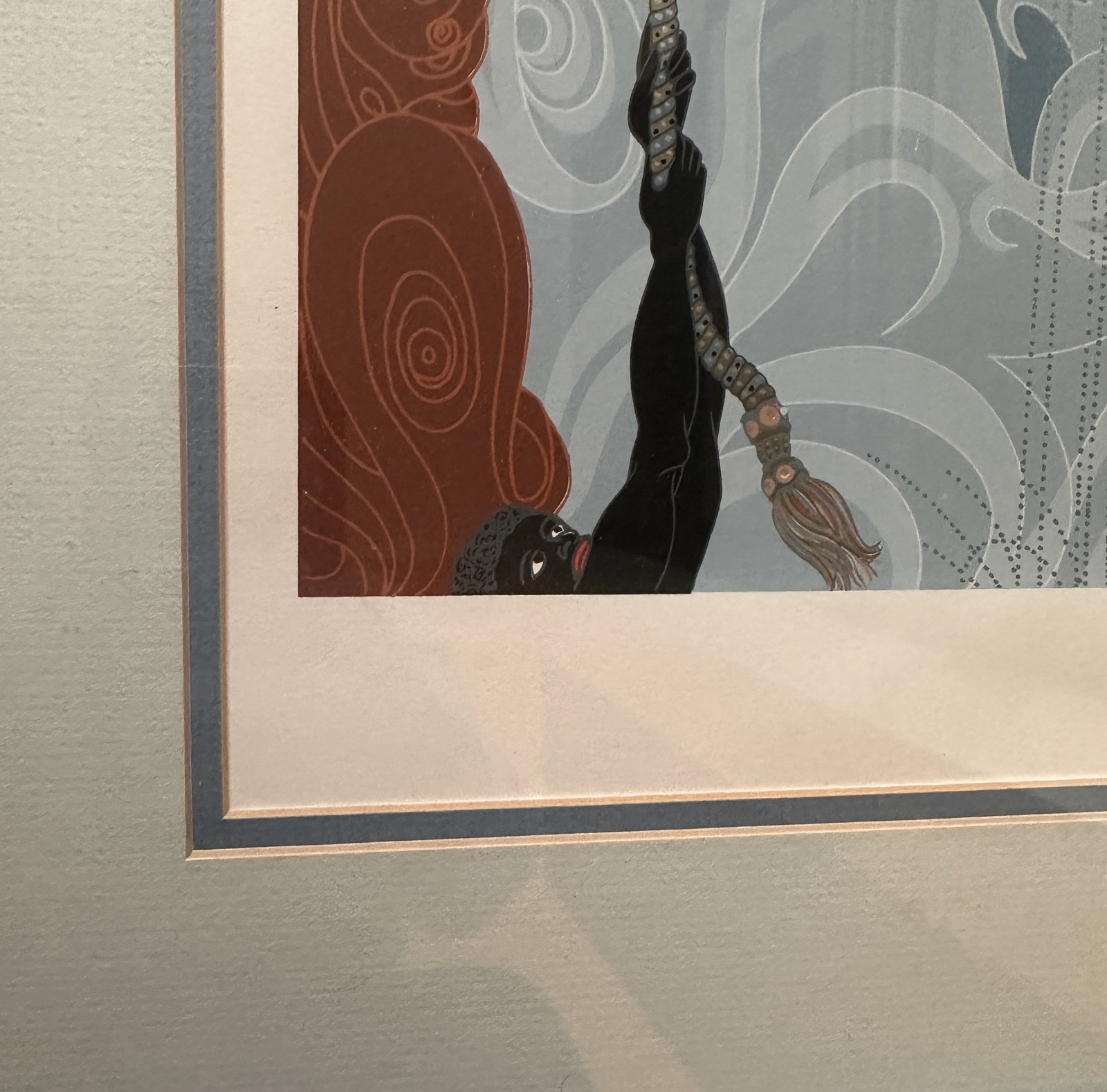Erte Signed Personalized "Spider Web" Framed Print - 4