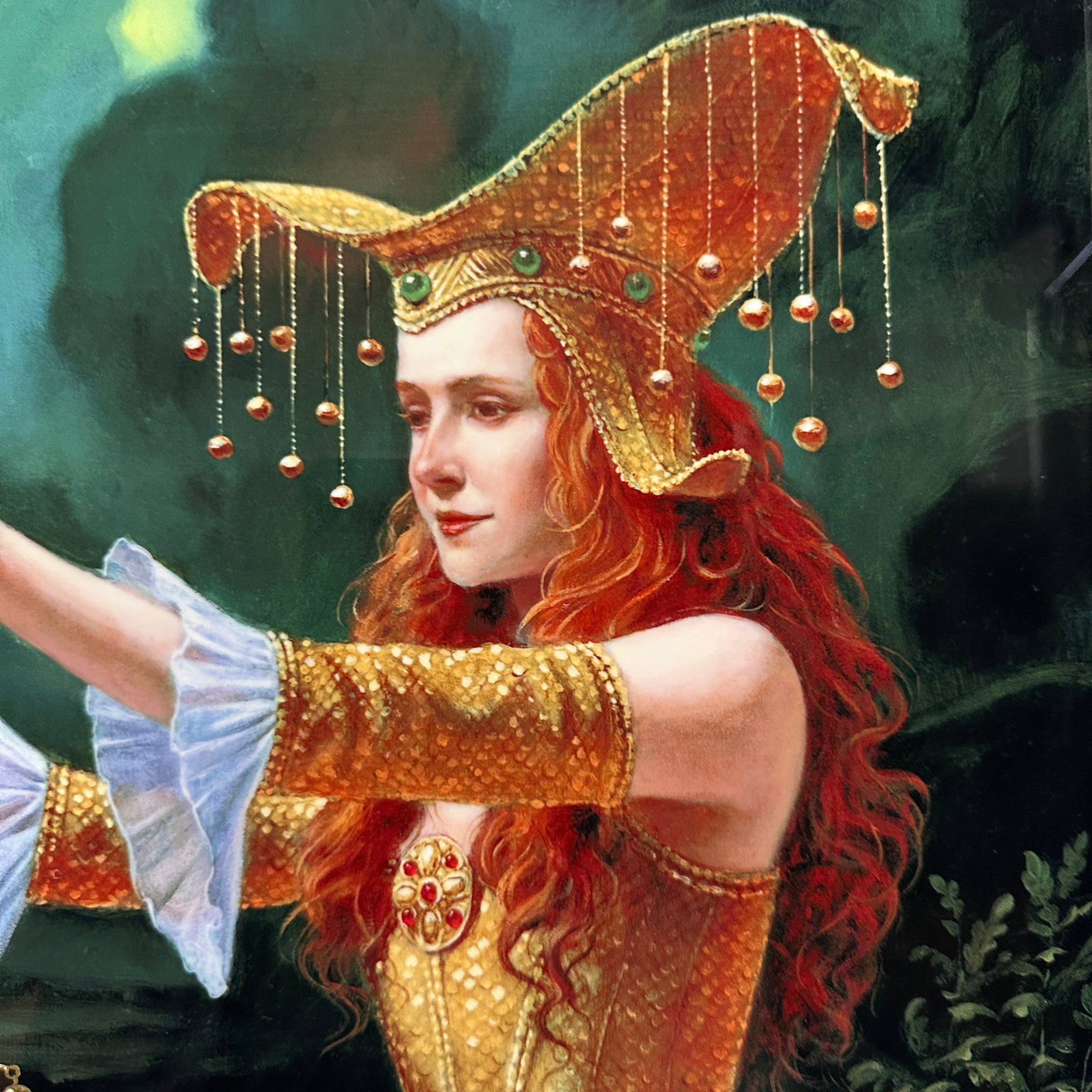 Michael Cheval Hand Signed and Numbered Dye Sublimation "Evolution": Measures 30" tall x 34" wide x 4" deep. A stunning piece in a gorgeous frame. Michael Cheval?s Evolution series is a set of limited-edition digital prints created using dye sublimation on aluminum, a