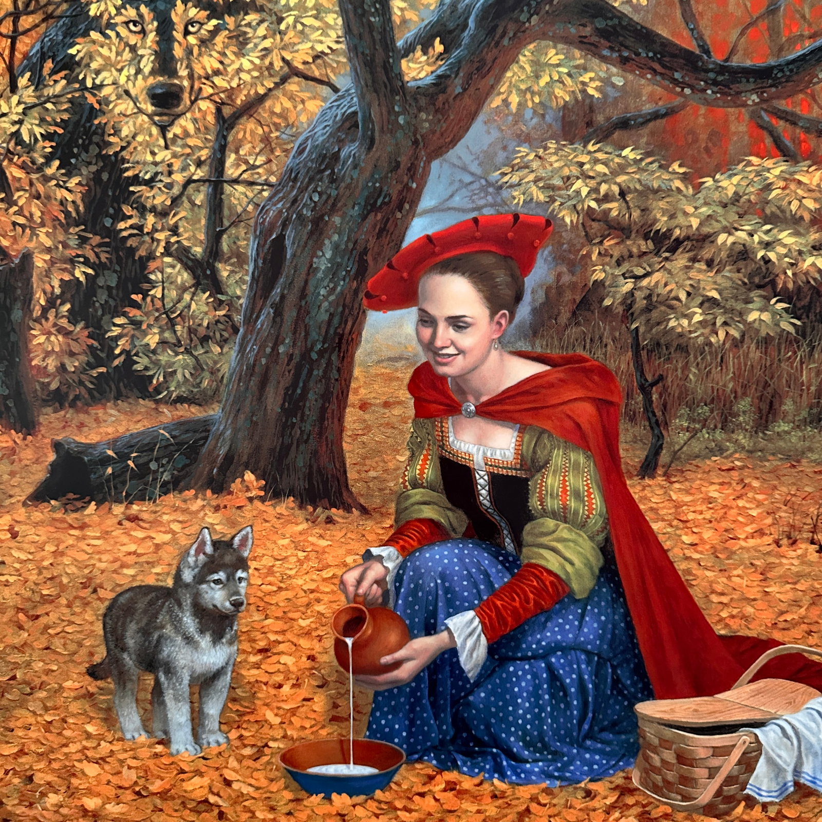 Michael Cheval "Flippant Benevolence" Dye Sublimation Print 414/450.: Measures 37"H x 31"W. A stunning piece in a gorgeous frame. Michael Cheval?s Evolution series is a set of limited-edition digital prints created using dye sublimation on aluminum, a process that