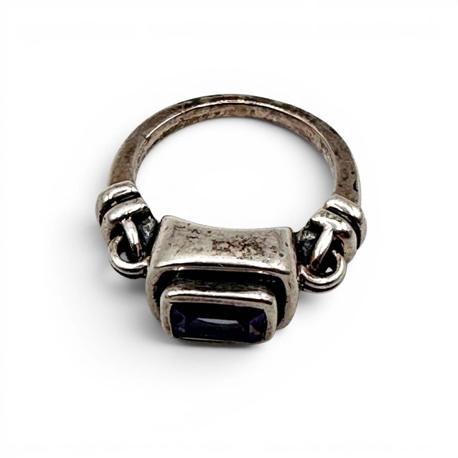 Silpada Sterling Silver and Amethyst Ring - 7