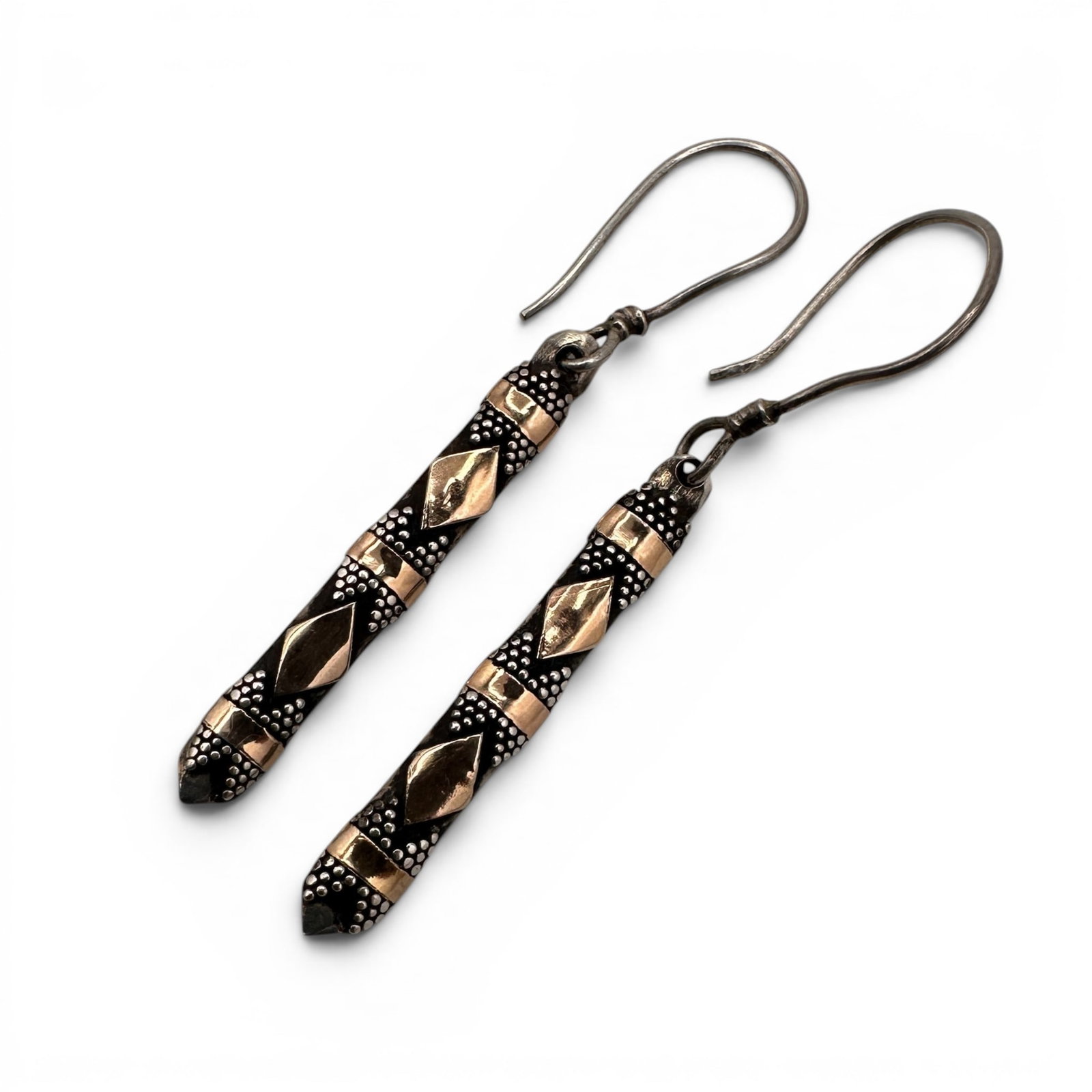 Sterling Silver & 18K Gold Accent Dangle Earrings (1 of 6)