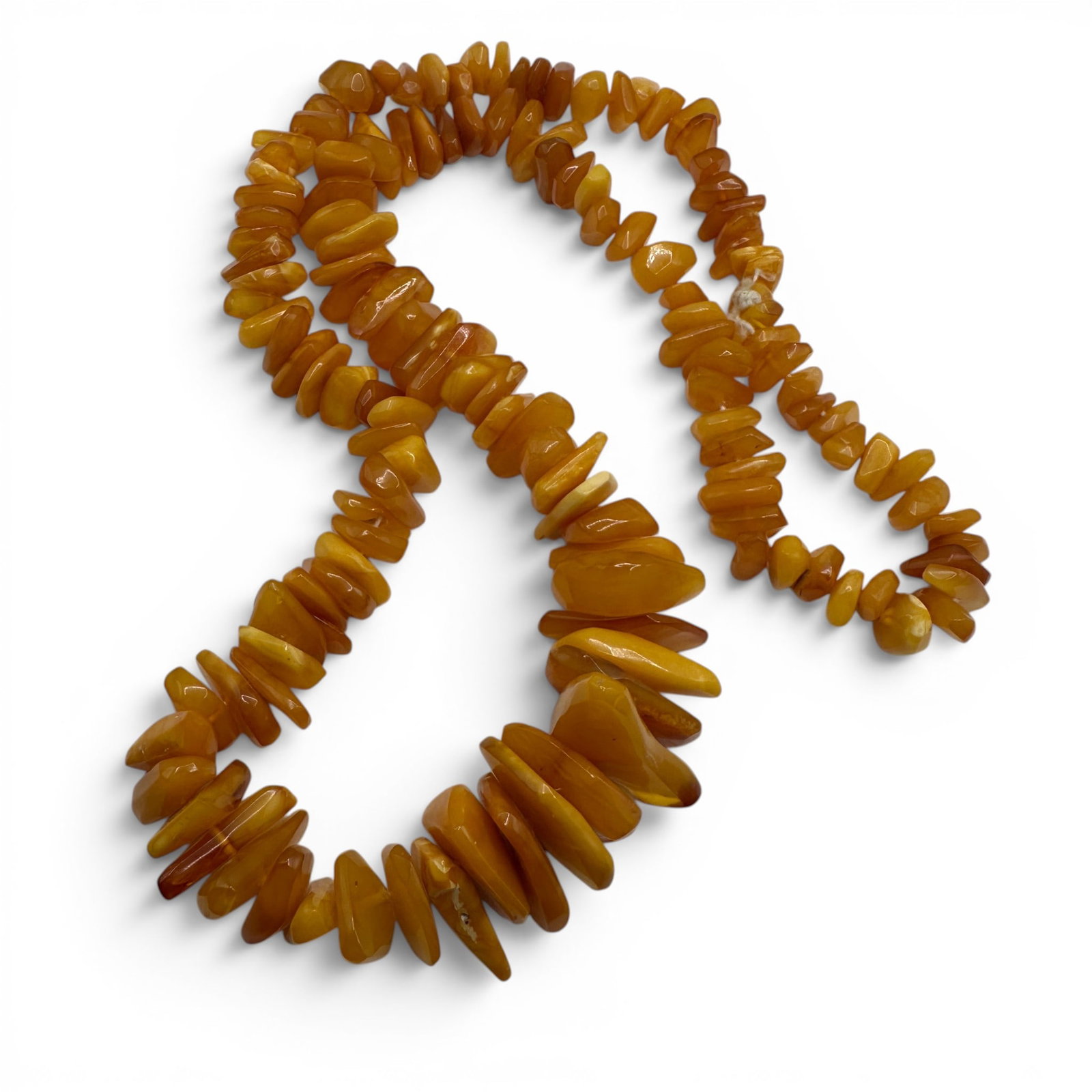 Vintage Baltic Egg Yolk Amber Necklace (1 of 5)