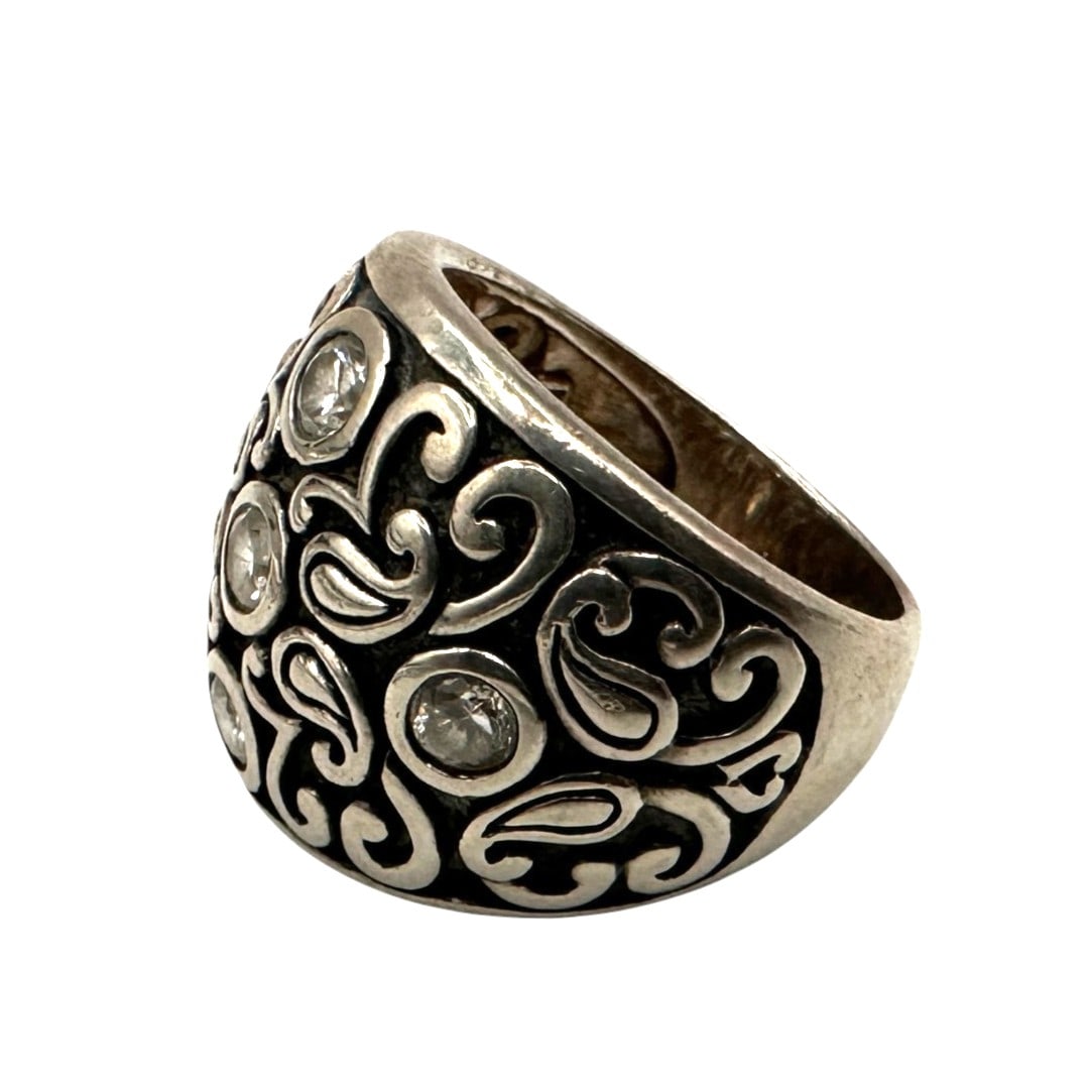 Ornate Scrollwork Sterling Silver Ring - 2