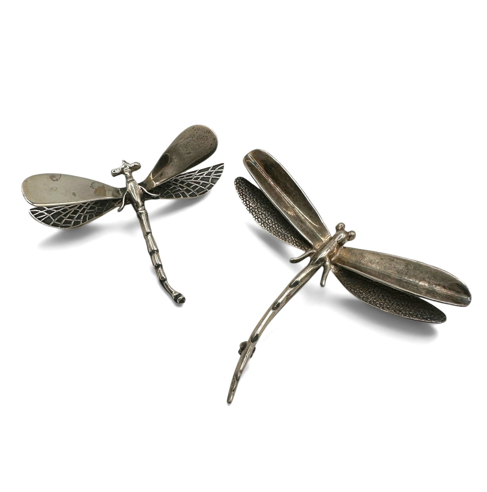 Pair of Sterling Silver Vintage Dragonfly Pins (1 of 10)