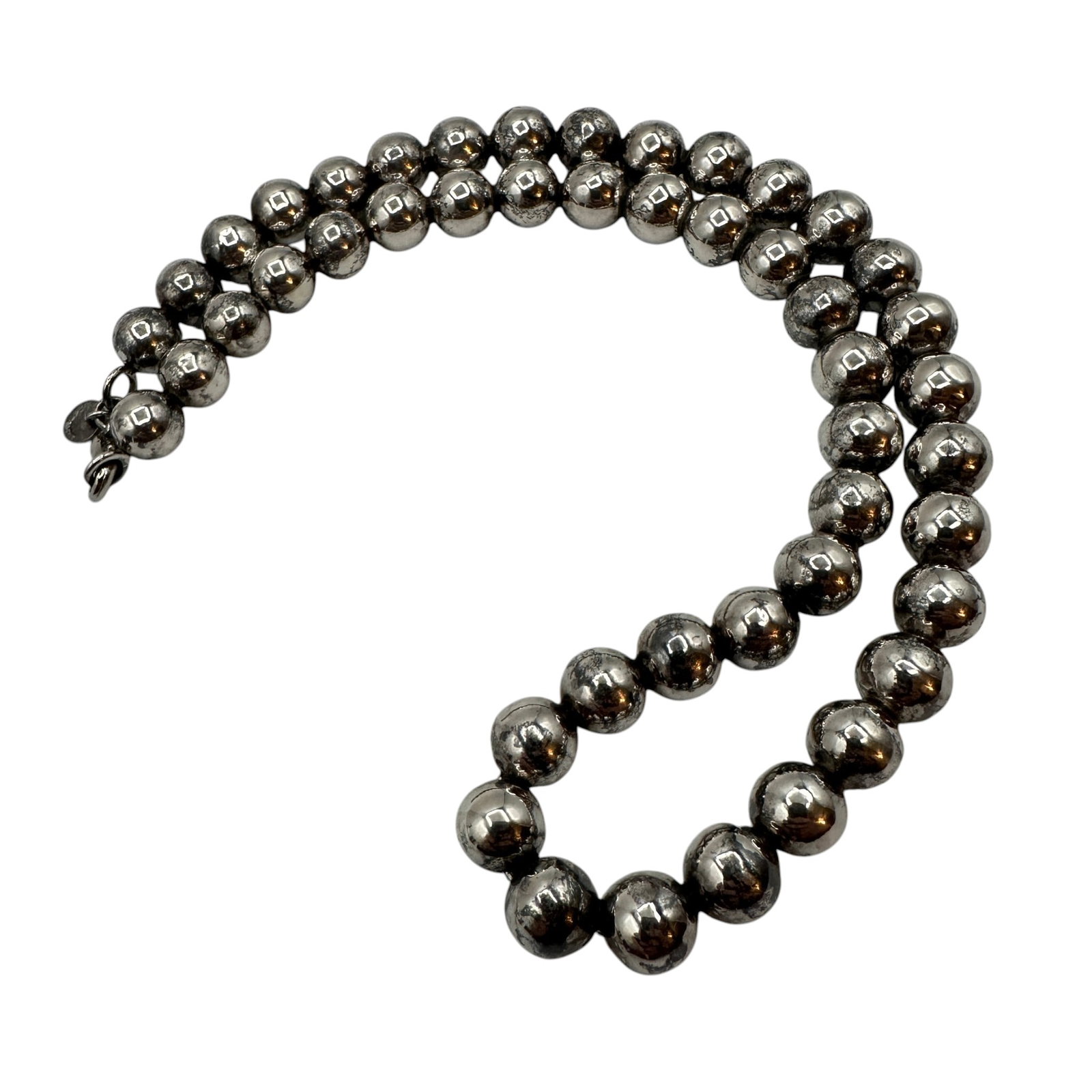 Vintage Tiffany & Co Sterling Silver Bead Necklace (1 of 6)