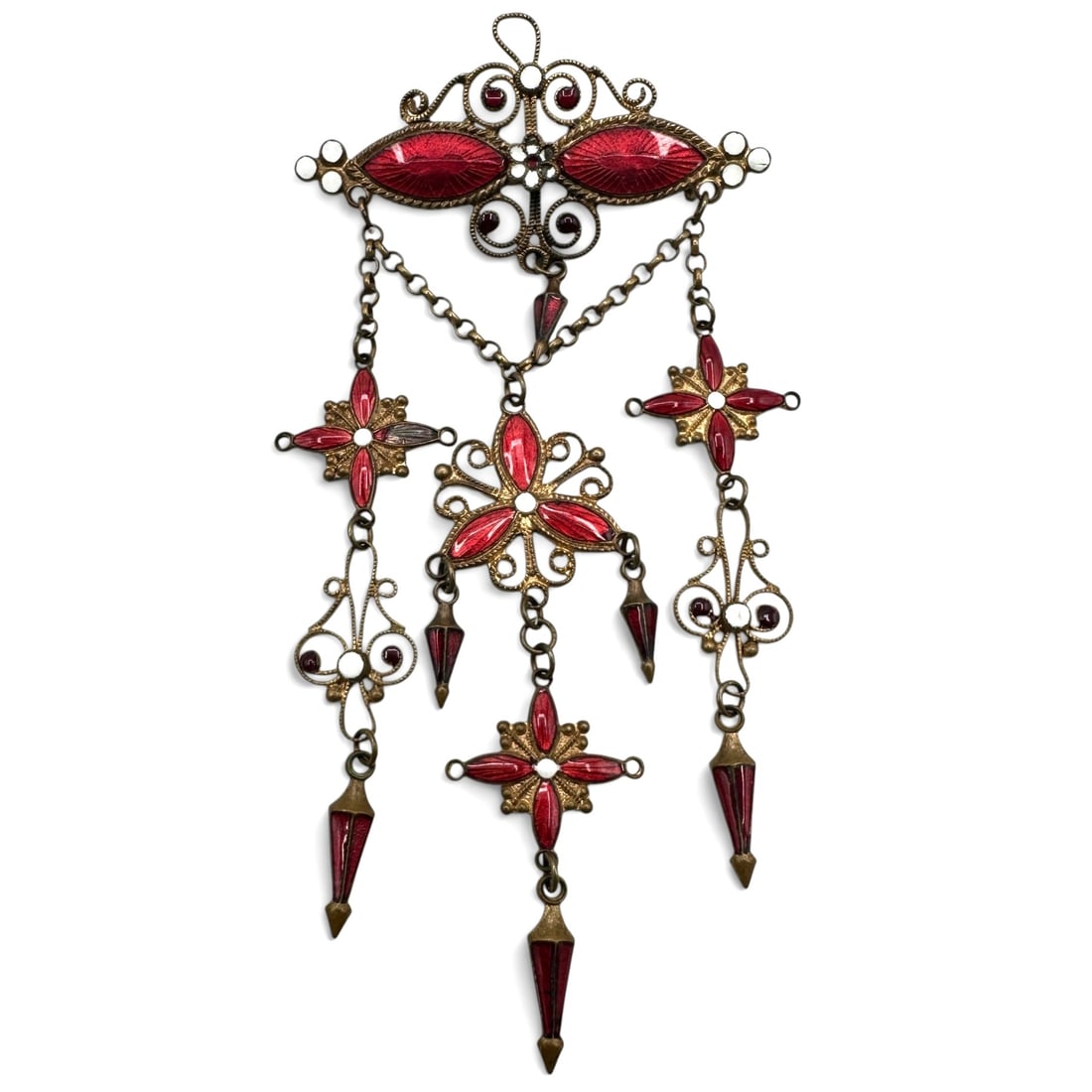 Norwegian Enamel Brooch After Marius Hammer (1 of 7)