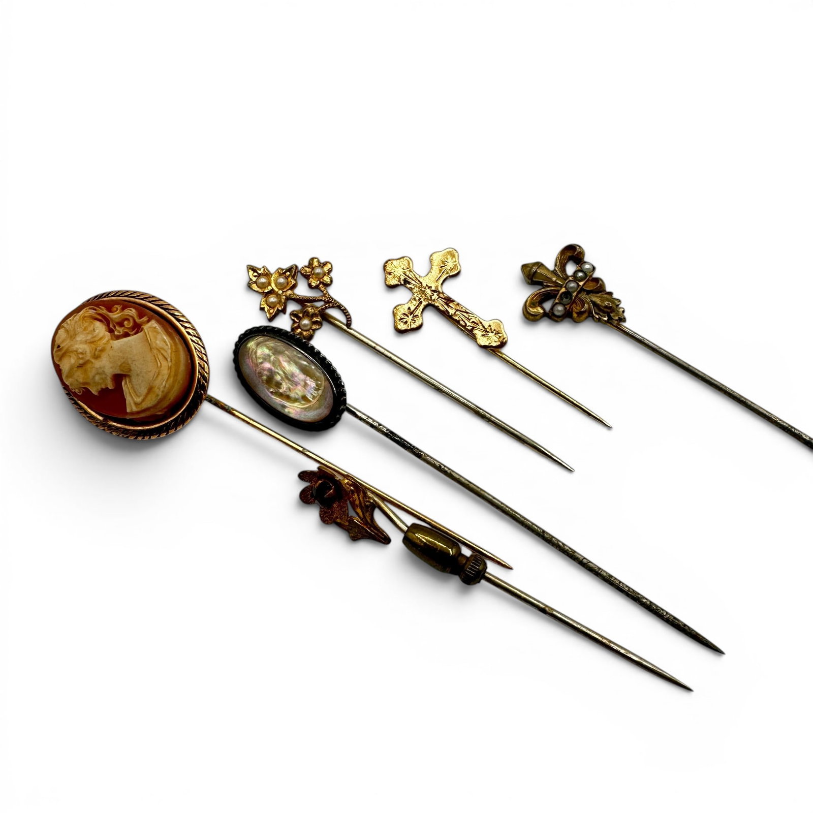 Assorted Victorian Gold Filled and Metal Stickpins (1 of 7)