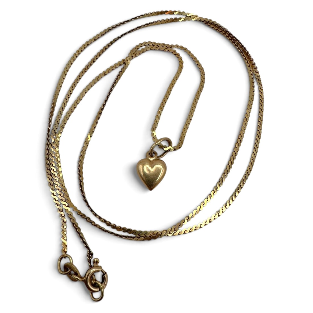 14K Gold Heart Pendant Necklace (1 of 7)
