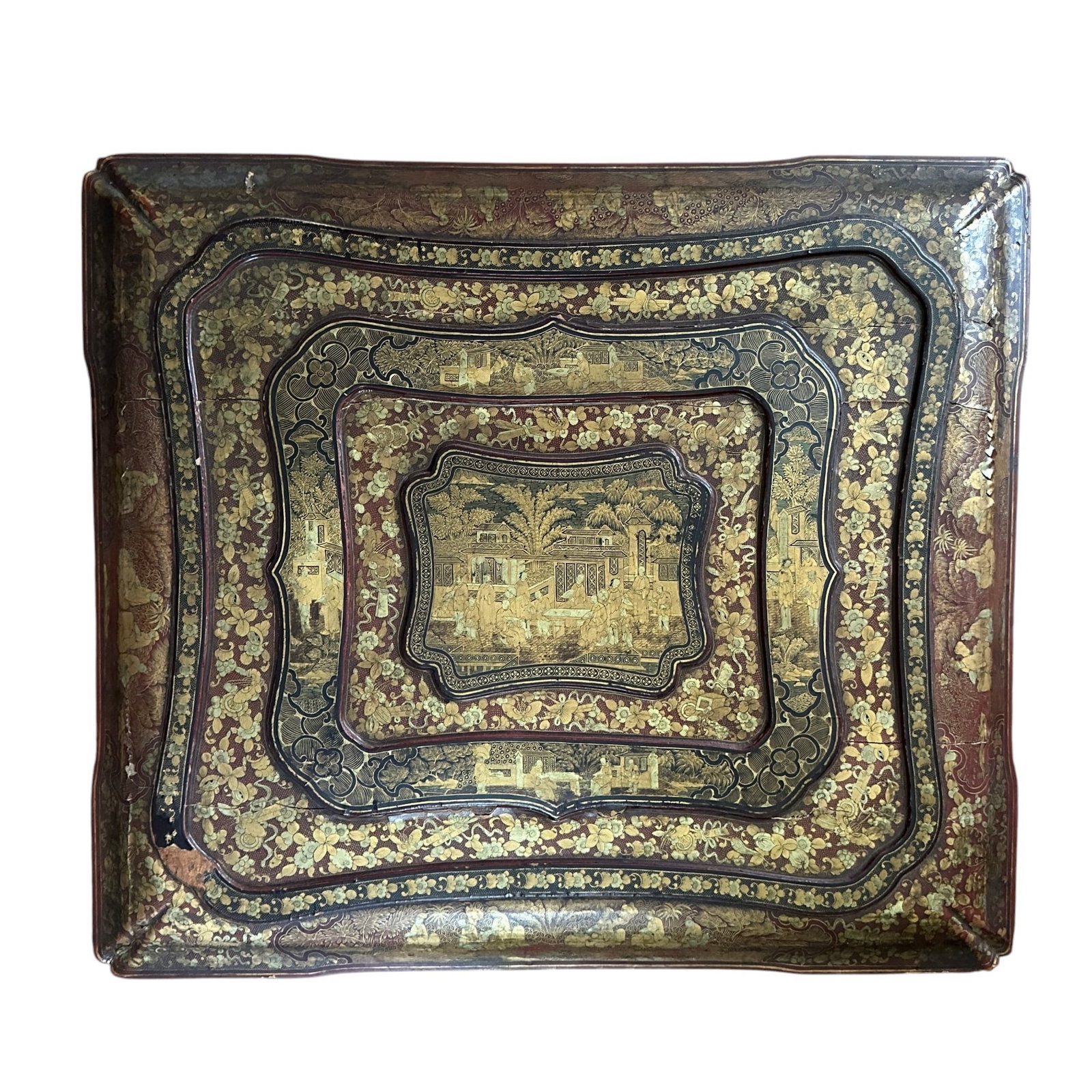 Antique Chinese Export Lacquer Document Box (1 of 12)