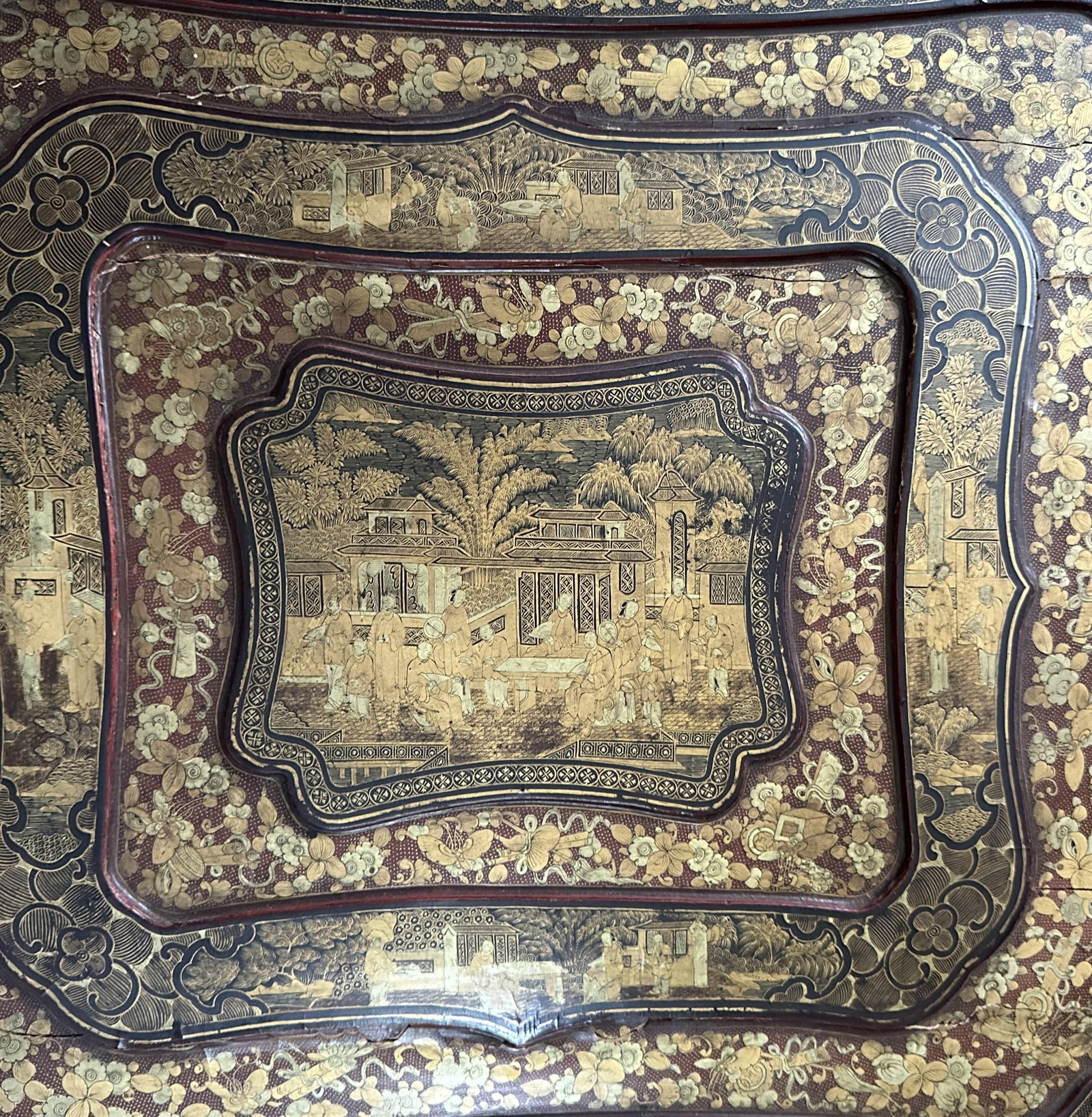 Antique Chinese Export Lacquer Document Box - 3