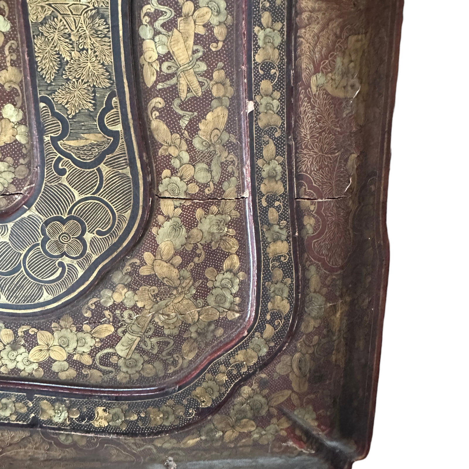 Antique Chinese Export Lacquer Document Box - 5