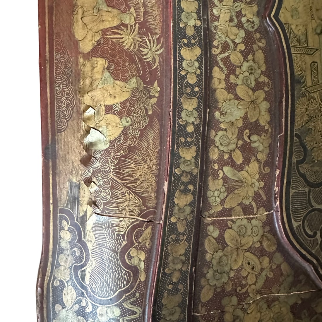 Antique Chinese Export Lacquer Document Box - 6
