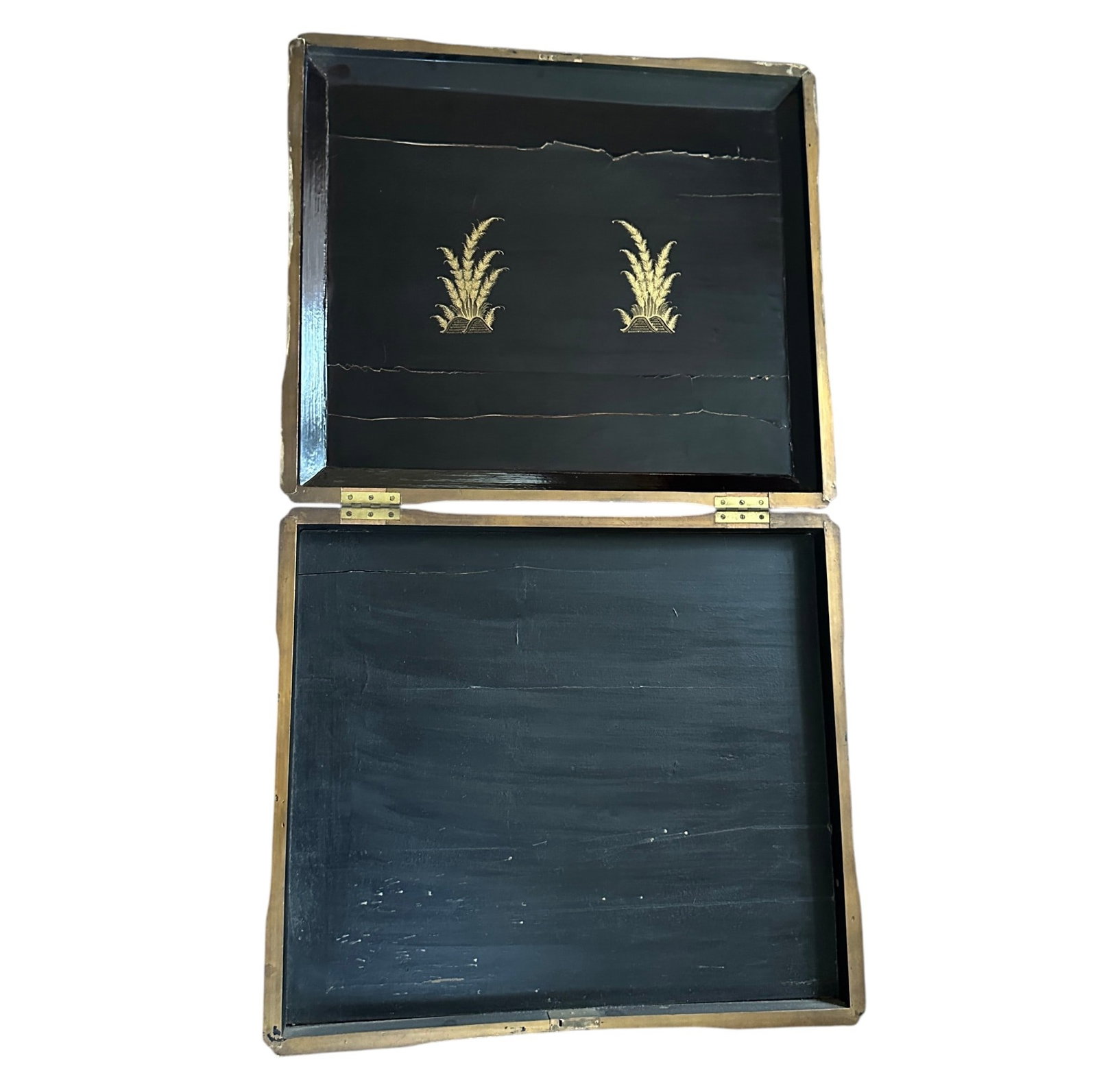 Antique Chinese Export Lacquer Document Box - 8