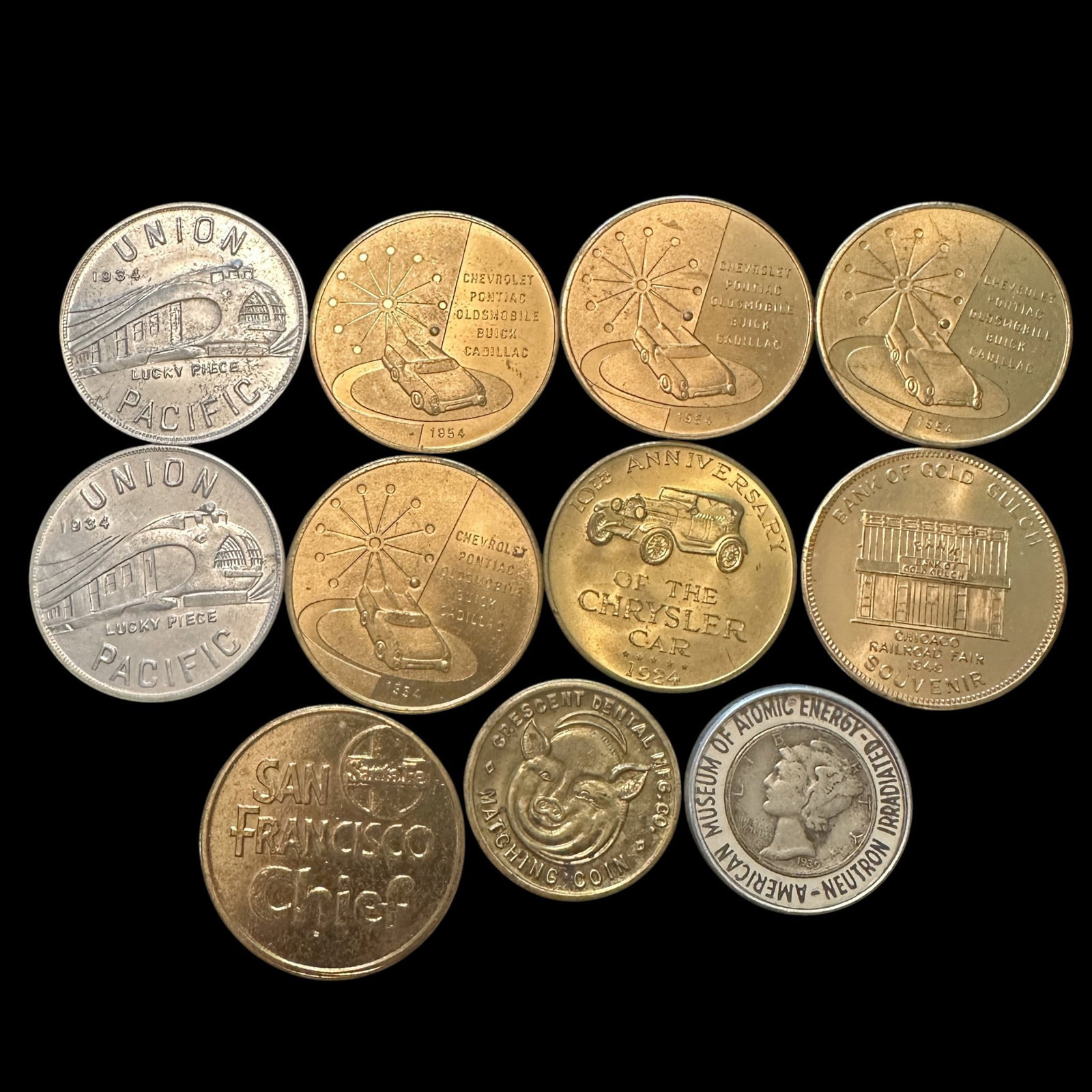 Collectible Tokens - Union Pacific, Vintage Auto, More (1 of 11)