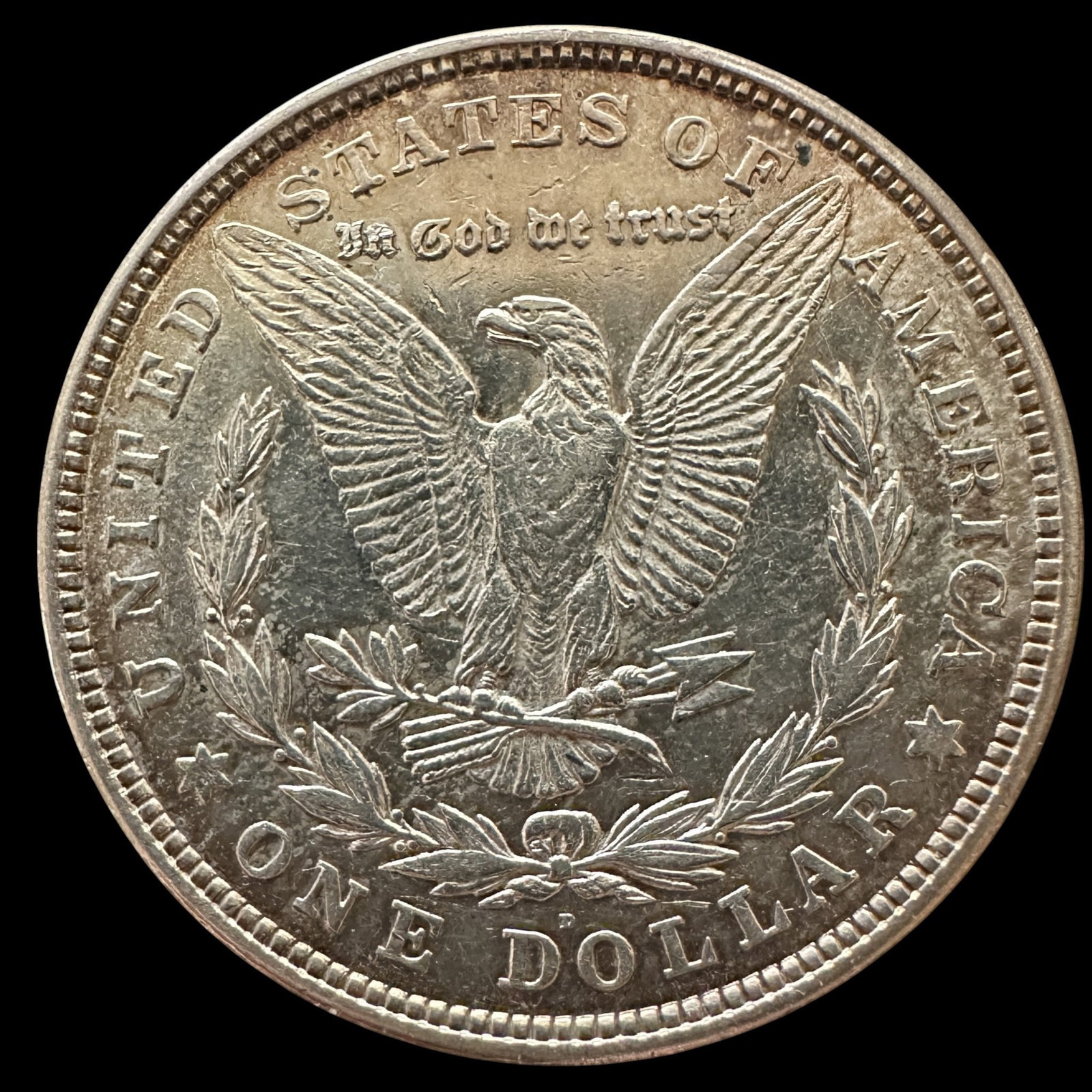 1921 D Morgan Silver Dollar - 3