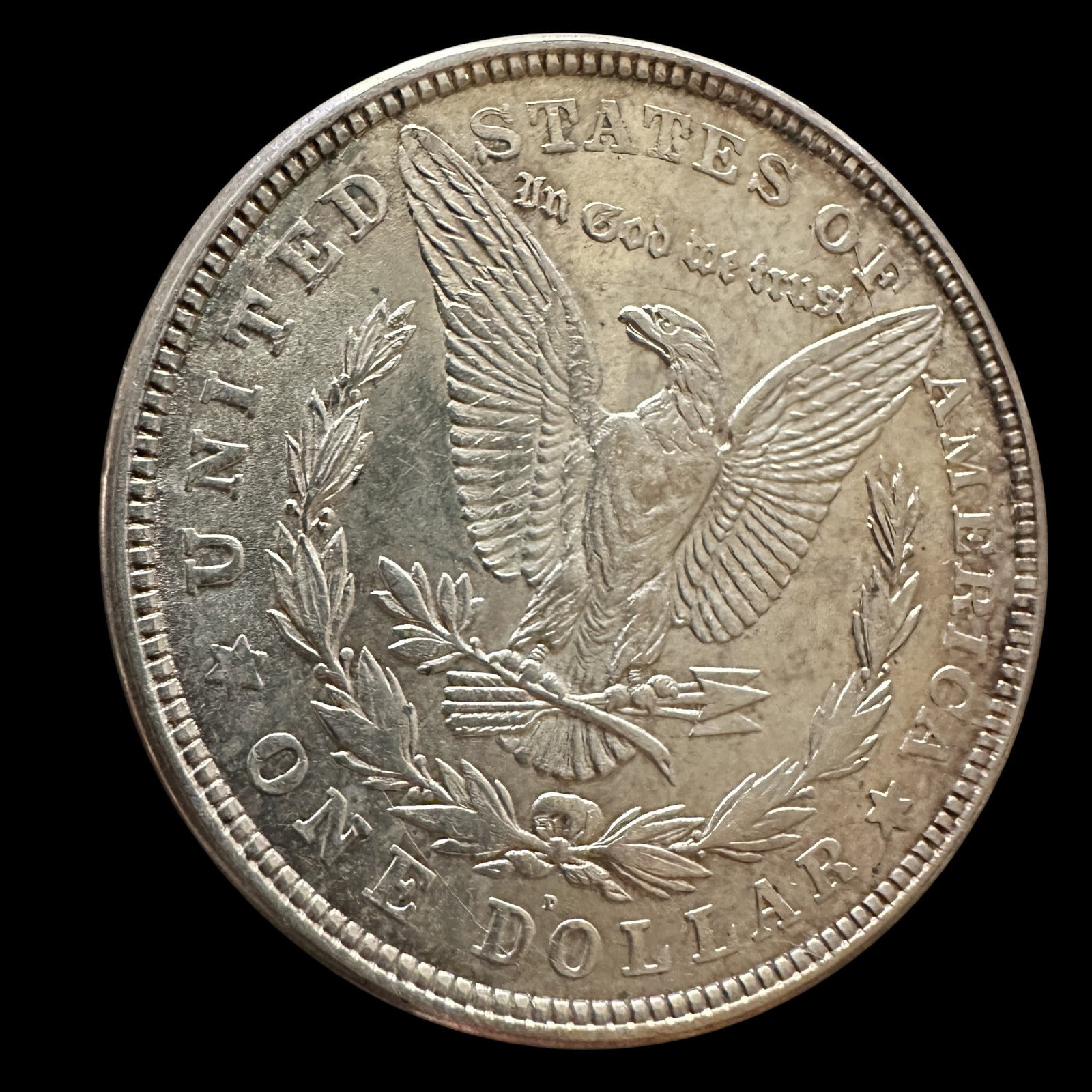 1921 D Morgan Silver Dollar - 4