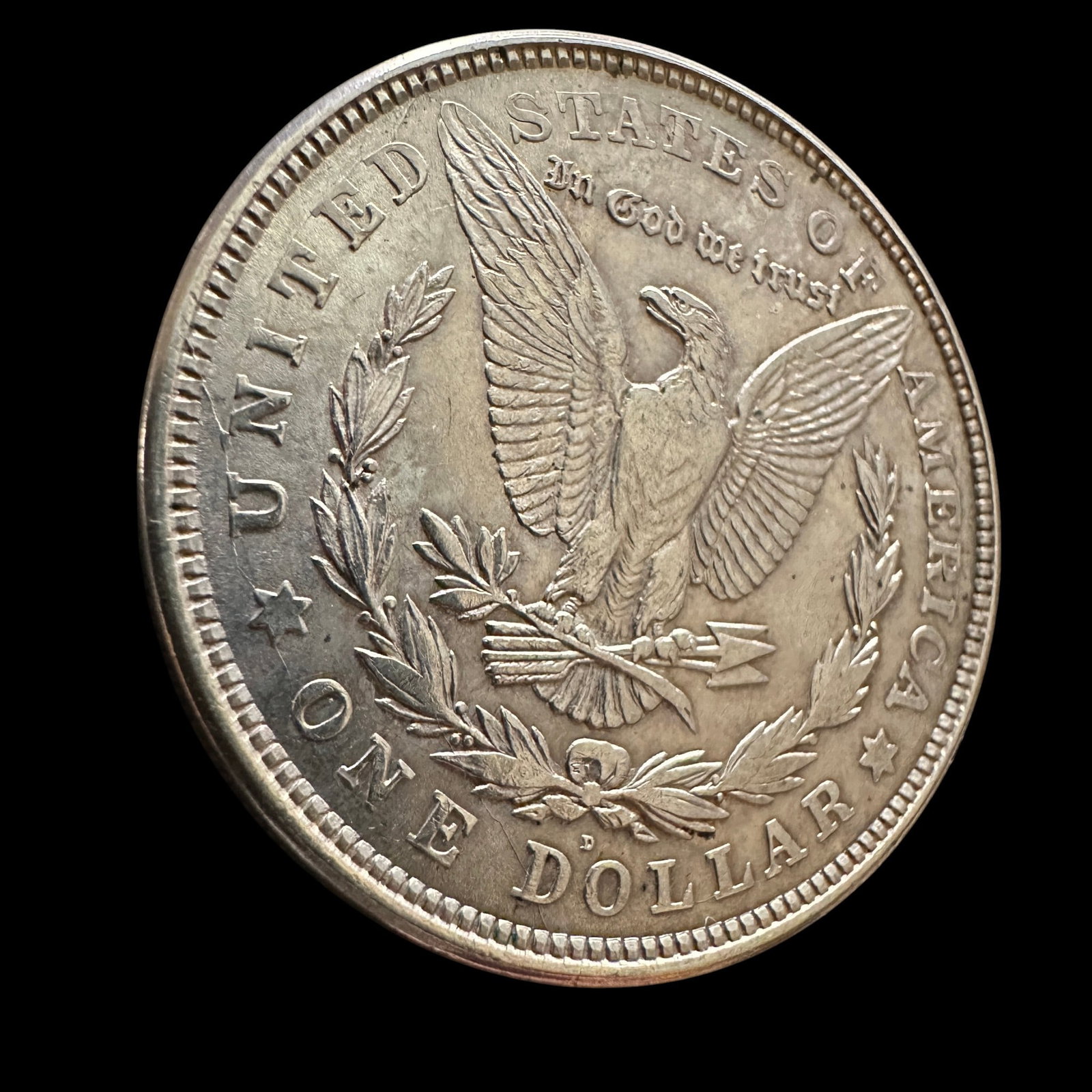 1921 D Morgan Silver Dollar - 4