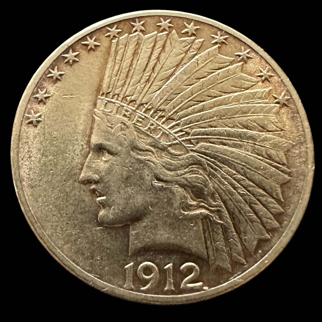 1912 Ten Dollar Gold Coin: Please review photos for more details as they are a part of the description. Item is being sold as found from an estate collection and may show signs of age, use, wear, imperfections, or surface