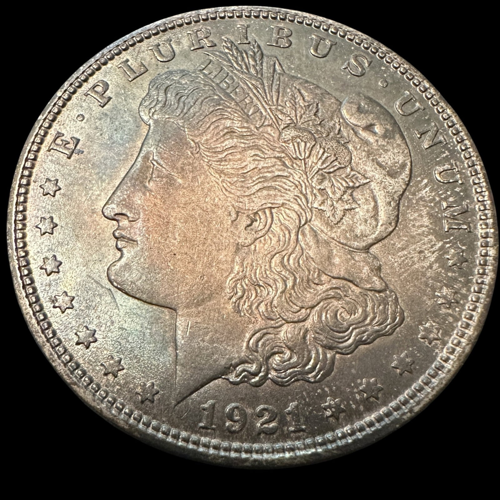 Nice 1921 S Silver Dollar: Please review photos for more details as they are a part of the description. Item is being sold as found from an estate collection and may show signs of age, use, wear, imperfections, or surface