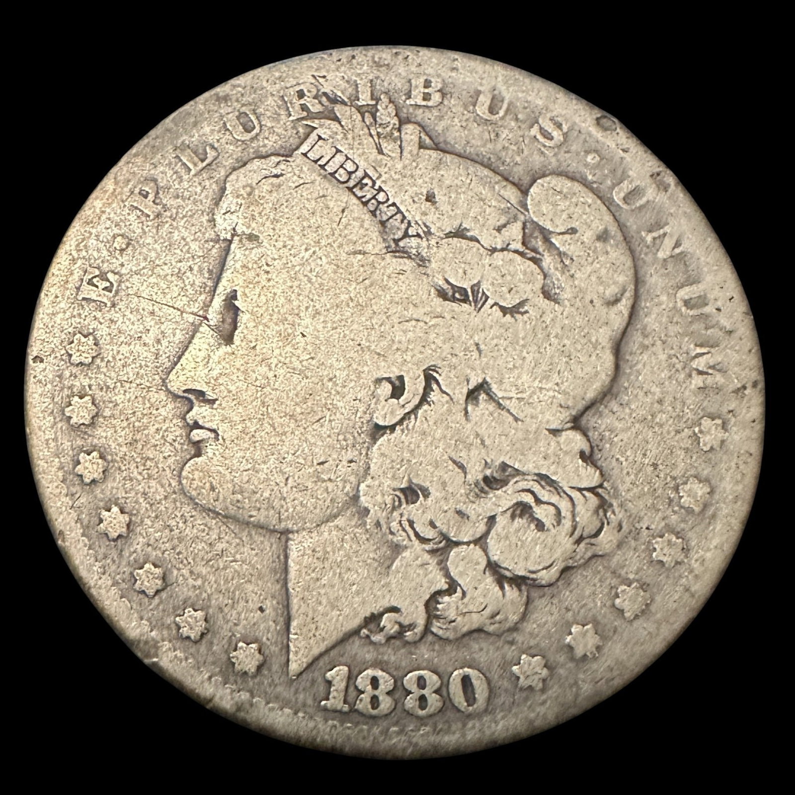 1880 O Morgan Silver Dollar: Please review photos for more details as they are a part of the description. Item is being sold as found from an estate collection and may show signs of age, use, wear, imperfections, or surface