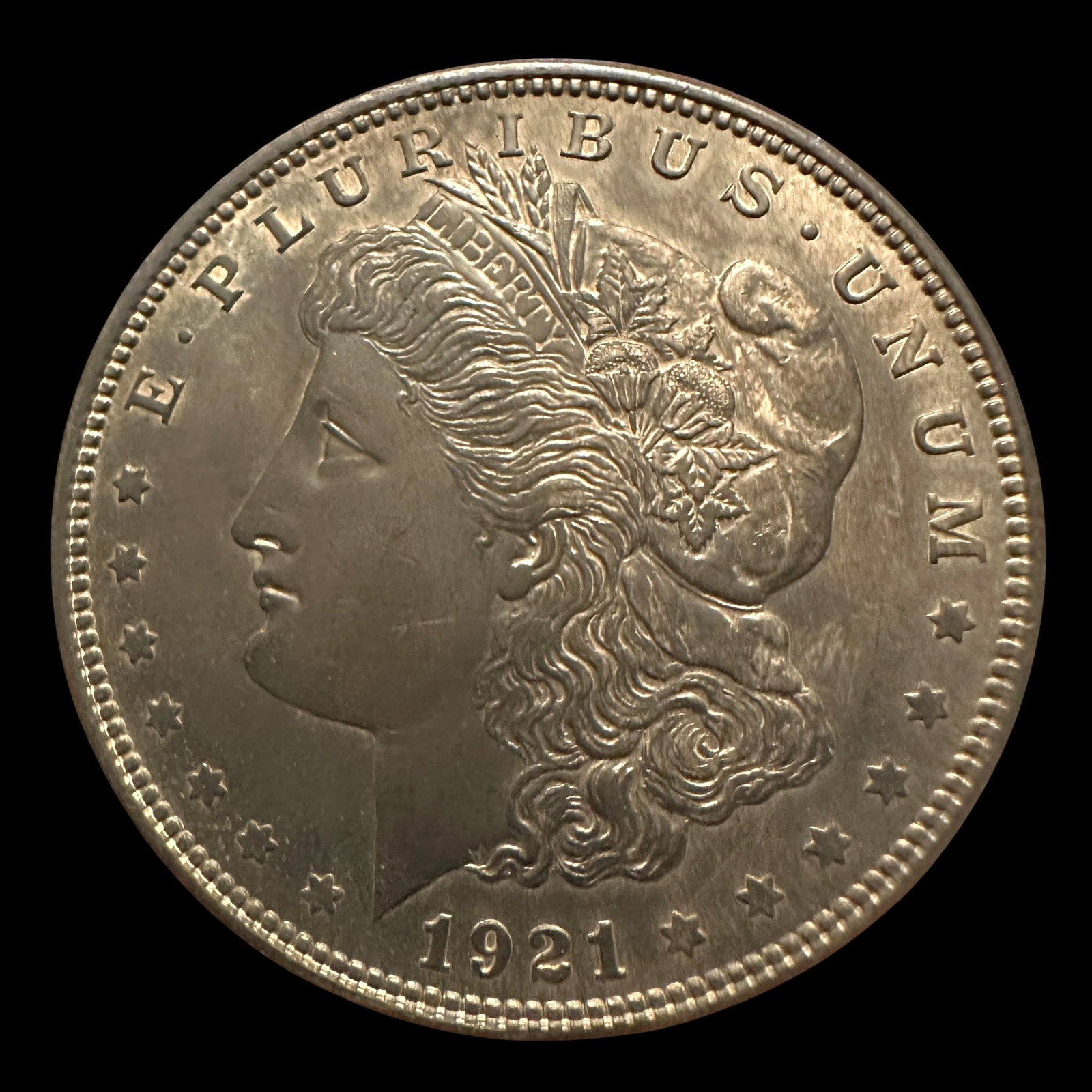 Very Nice 1921 Morgan Silver Dollar: Please review photos for more details as they are a part of the description. Item is being sold as found from an estate collection and may show signs of age, use, wear, imperfections, or surface