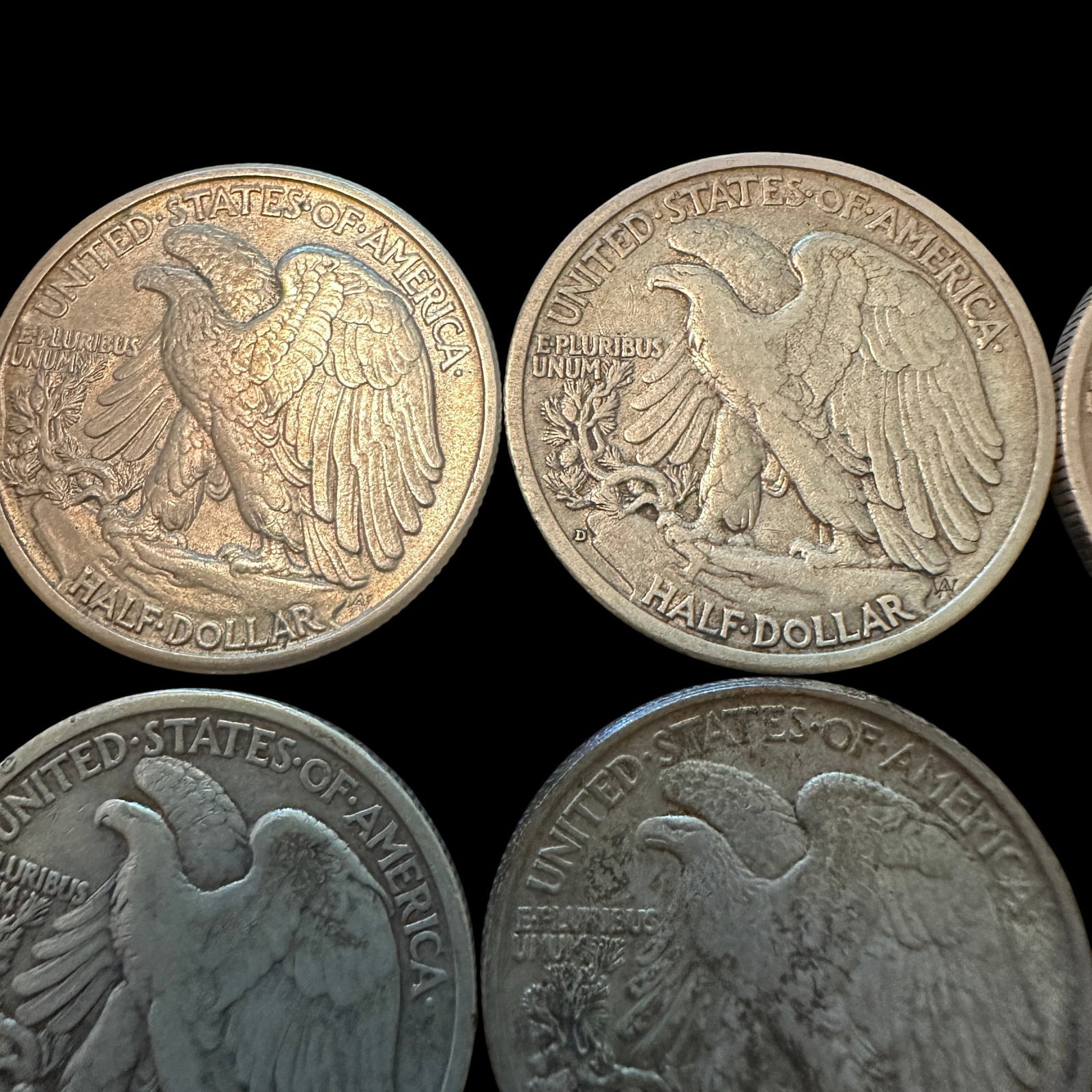 9 Walking Liberty Half Dollars - 8