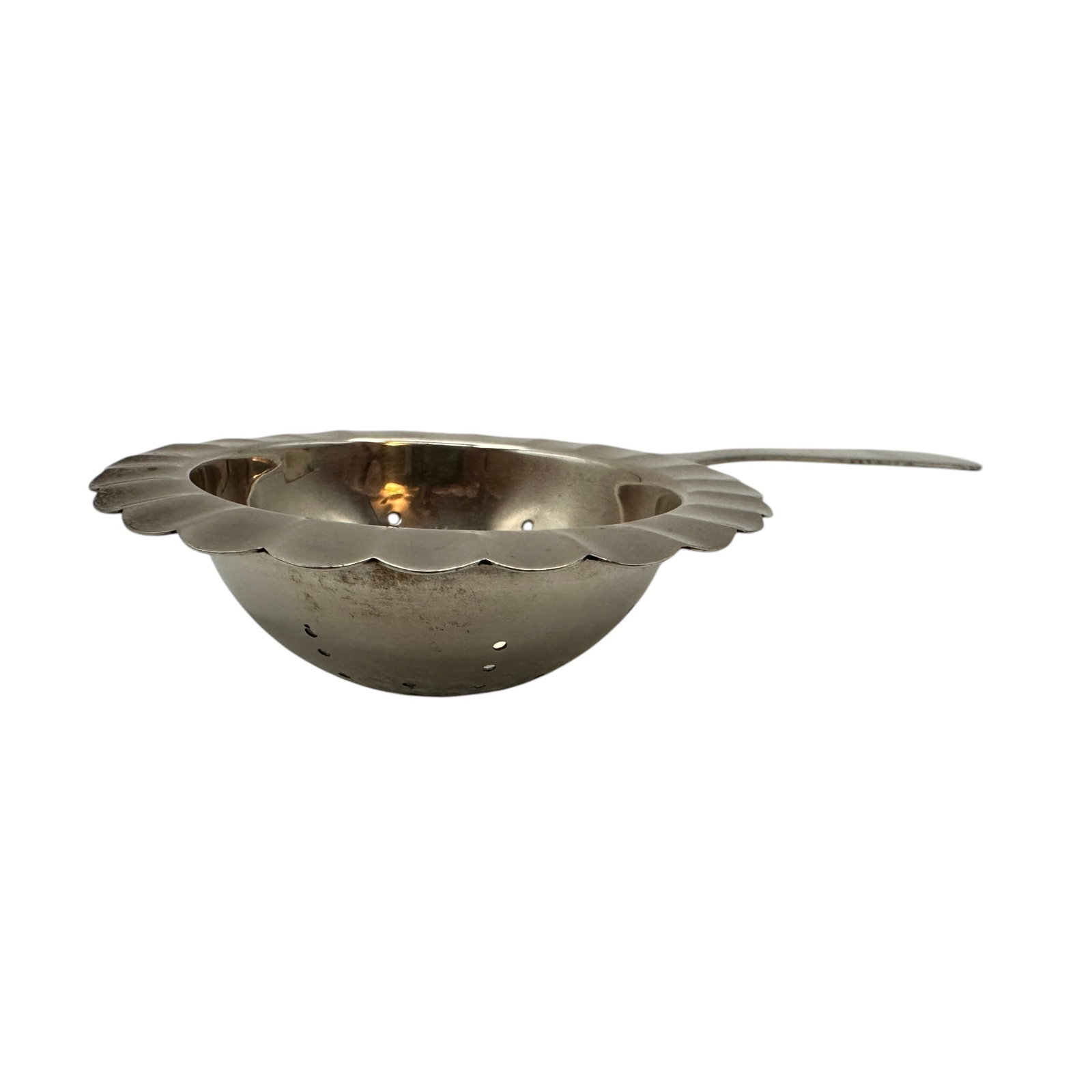 Japanese 950 Silver Tea Strainer with Base - 5