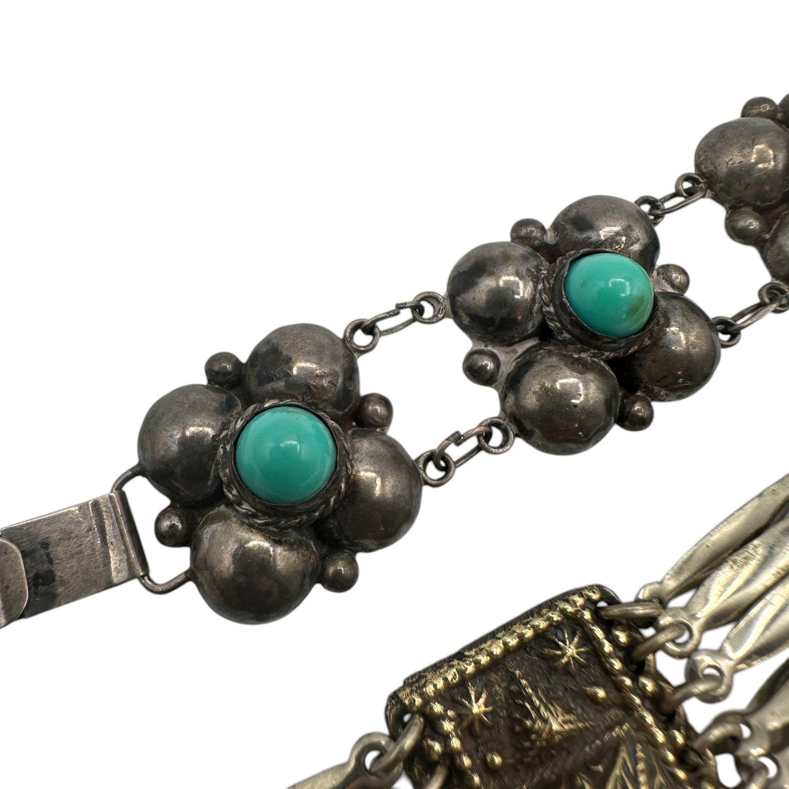 Two Vintage Mexican Bracelets - 2