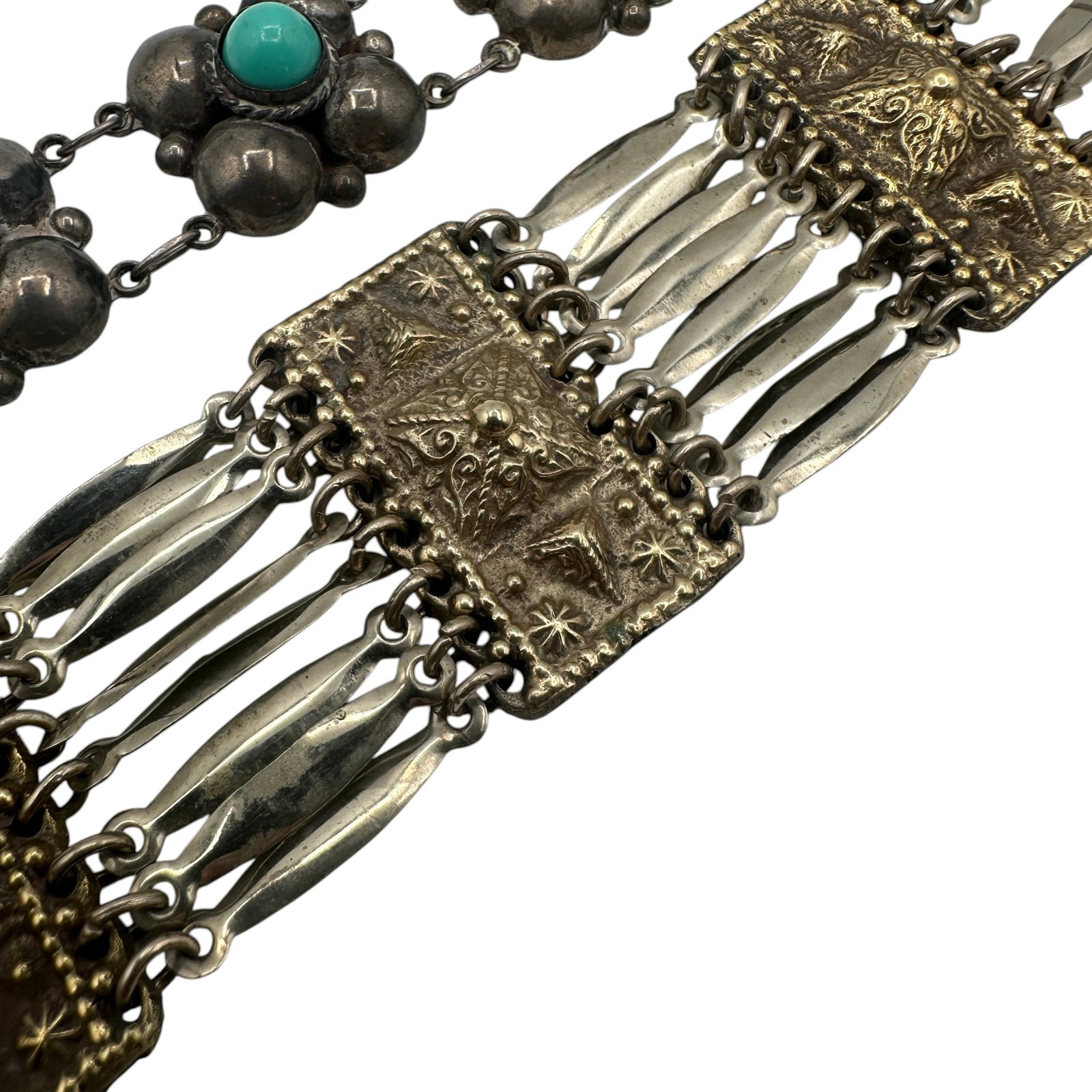 Two Vintage Mexican Bracelets - 3