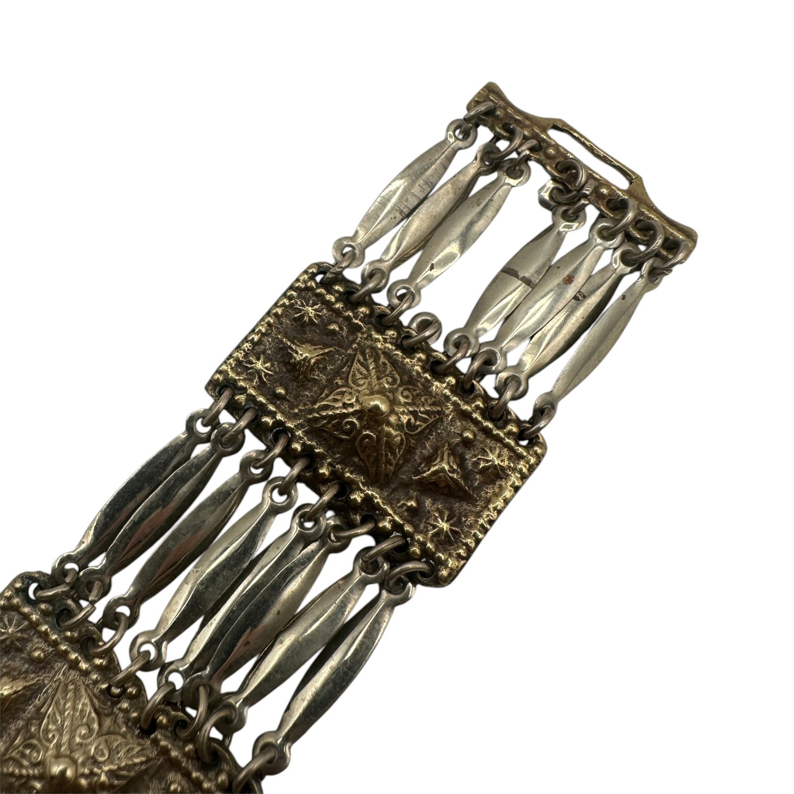 Two Vintage Mexican Bracelets - 8