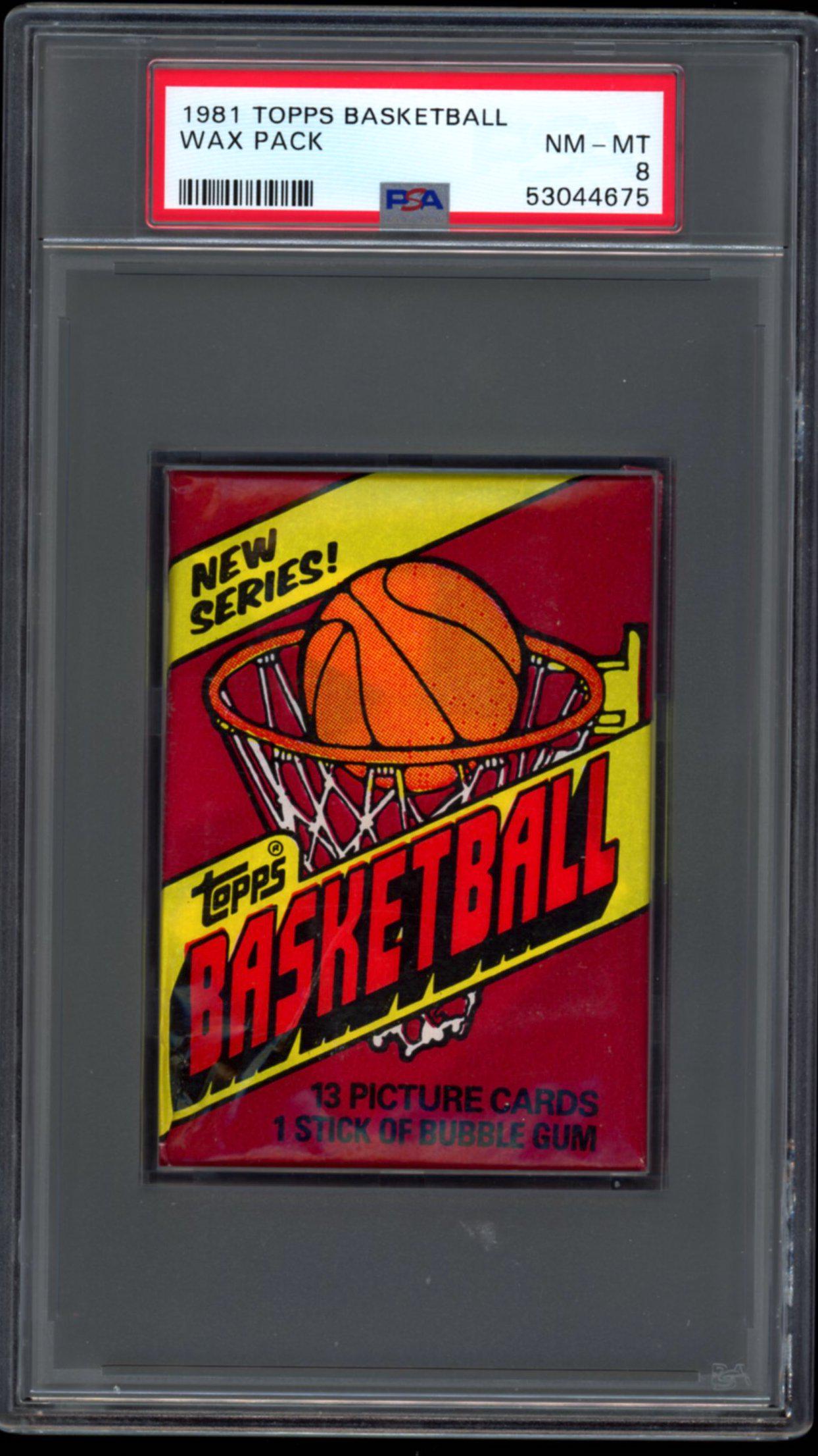 1981 Topps Basketball Wax Pack PSA 8 (1 of 2)