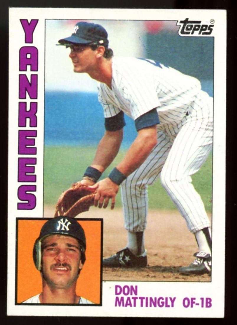 1984 Topps #8 Don Mattingly Rookie Card EX-NM: 1984 Topps #8 Don Mattingly Rookie Card EX-NM