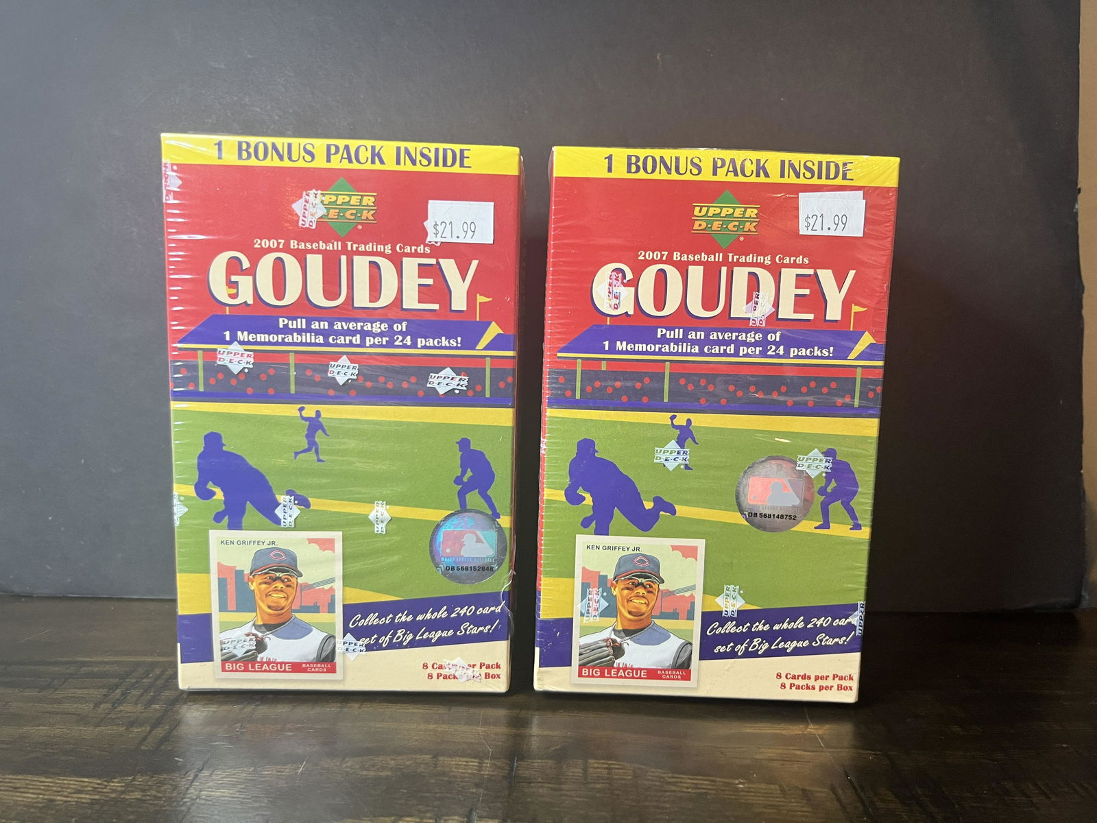 (2) 2007 UD Goudey Baseball Blasters Factory Sealed (1 of 3)