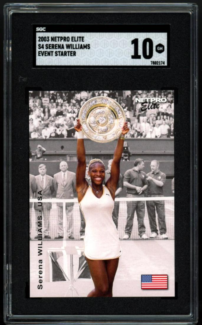 2003 NetPro Elite S4 Serena Williams Event Starter Rookie Card SGC 10: 2003 NetPro Elite S4 Serena Williams Event Starter Rookie Card SGC 10