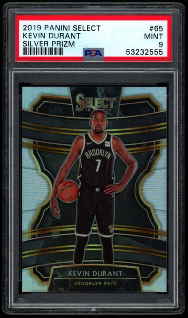 2019 Panini Select Kevin Durant Silver Prizm PSA 9 (1 of 2)