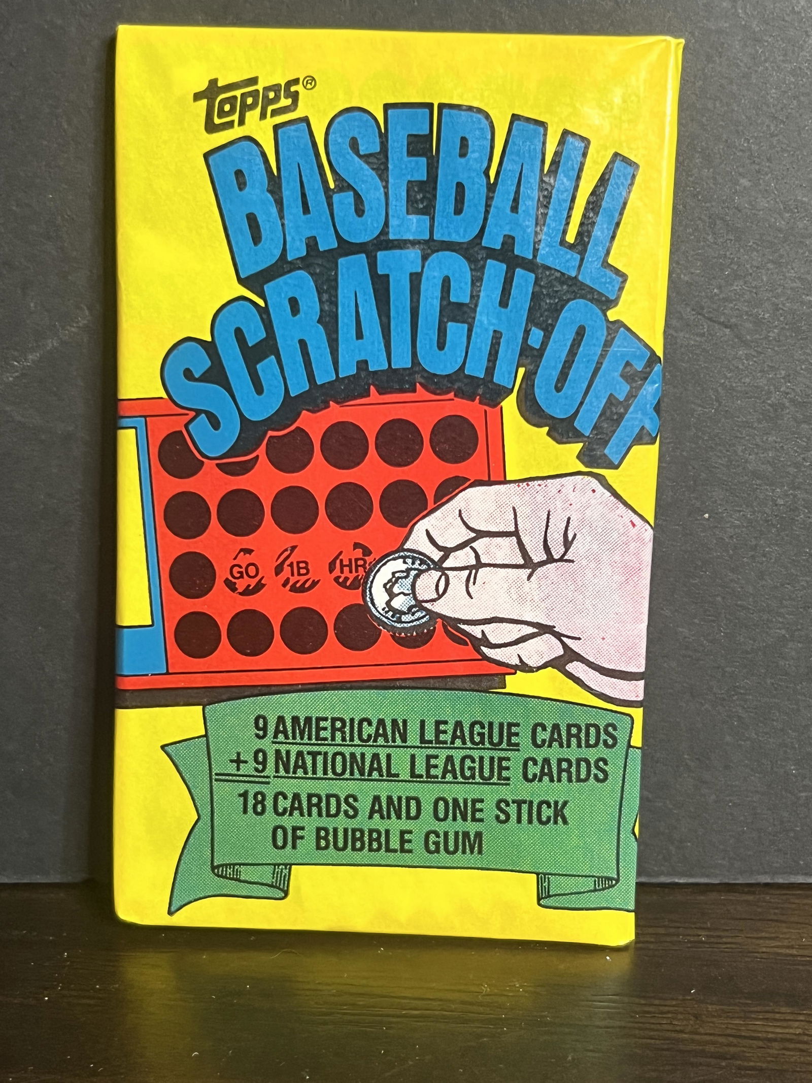 1980 TOPPS BASEBALL SCRATCH-OFF WAX PACK UNOPENED (1 of 2)