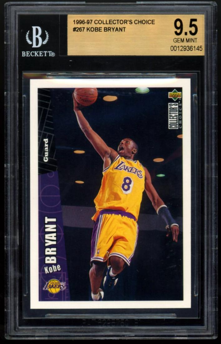1996-97 Collectors Choice #267 Kobe Bryant Rookie BGS 9.5 (1 of 2)