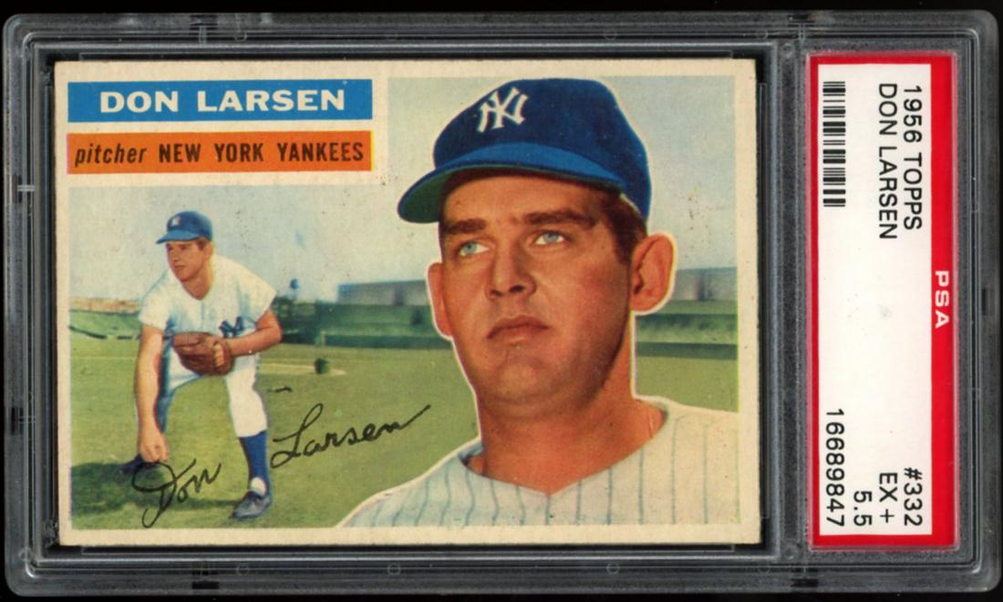 1956 Topps #332 Don Larson PSA 5.5 EX+ (1 of 2)