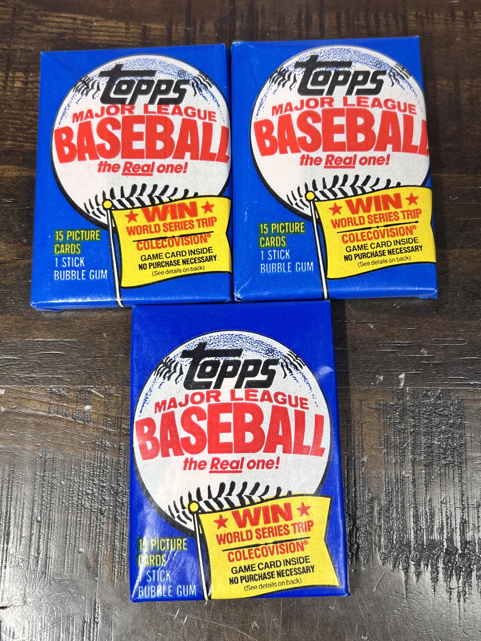 (3) 1983 Topps Baseball Wax Packs Unopened (1 of 2)