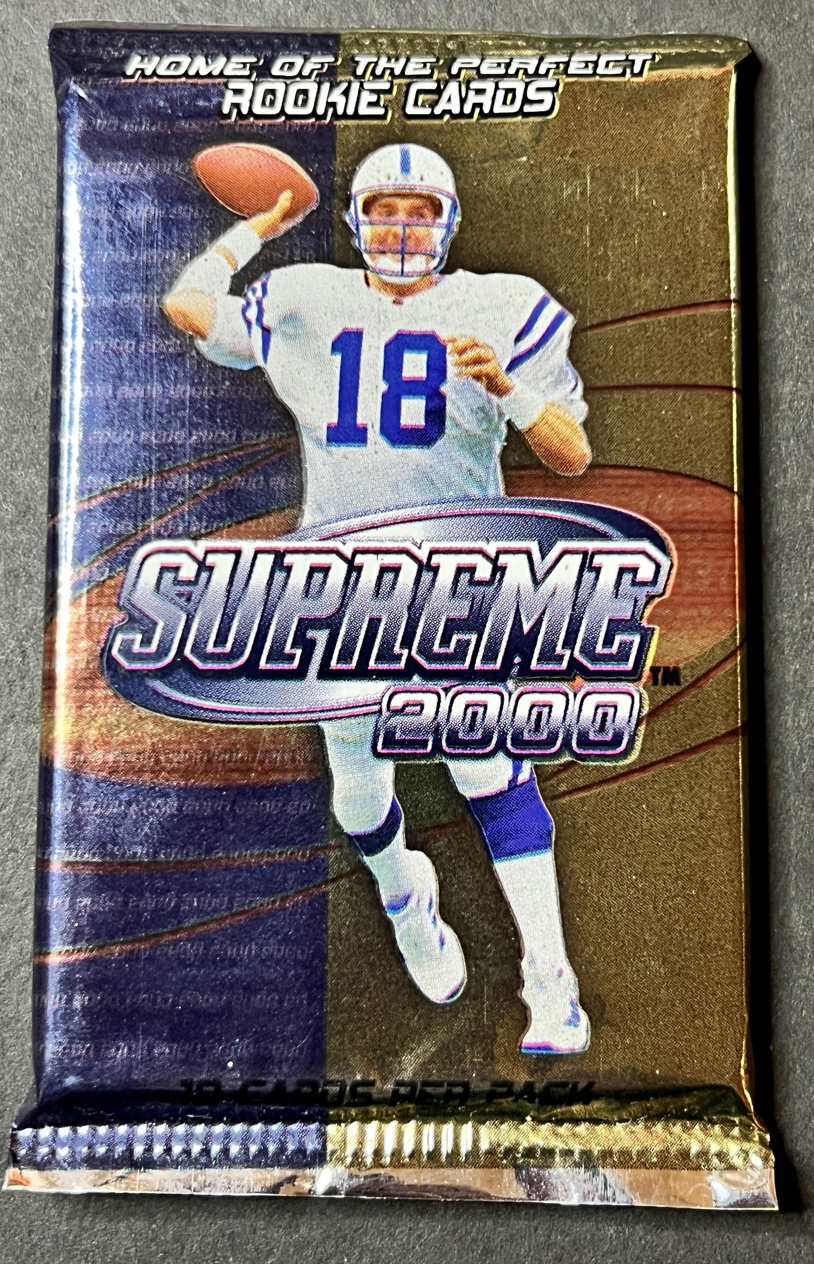 2000 Supreme Football Pack Factory Sealed: 2000 Supreme Football Pack Factory Sealed