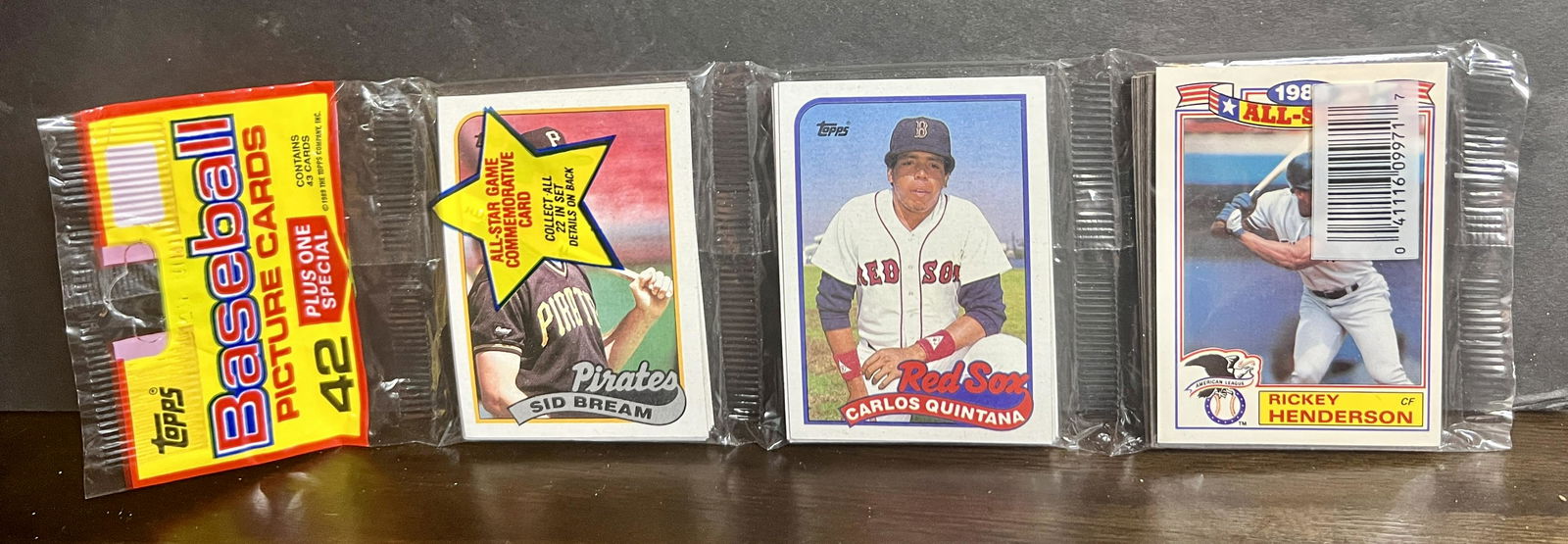 1989 Topps Baseball Unopened Rack Pack ~ Griffey RC (1 of 2)