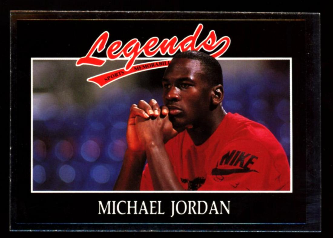 1991 LEGENDS MAGAZINE MICHAEL JORDAN ~ HAND CUT INSERT CARD (1 of 2)